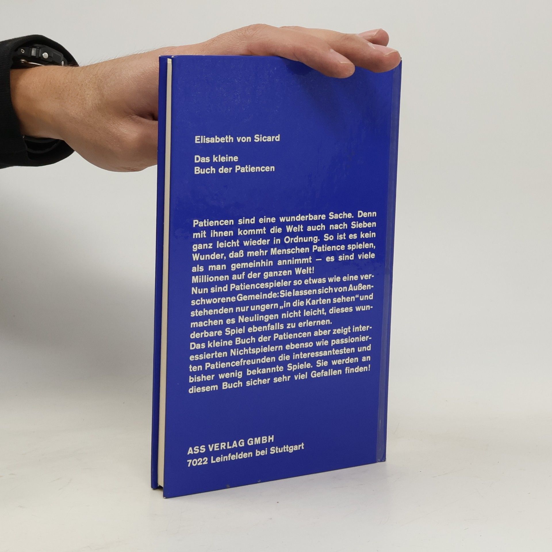 Elisabeth von Sicard Das kleine Buch der Patiencen