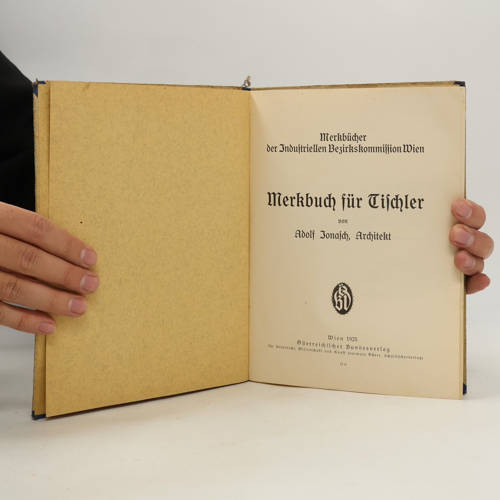 Adolf Jonasch Merkbuch für Tischler