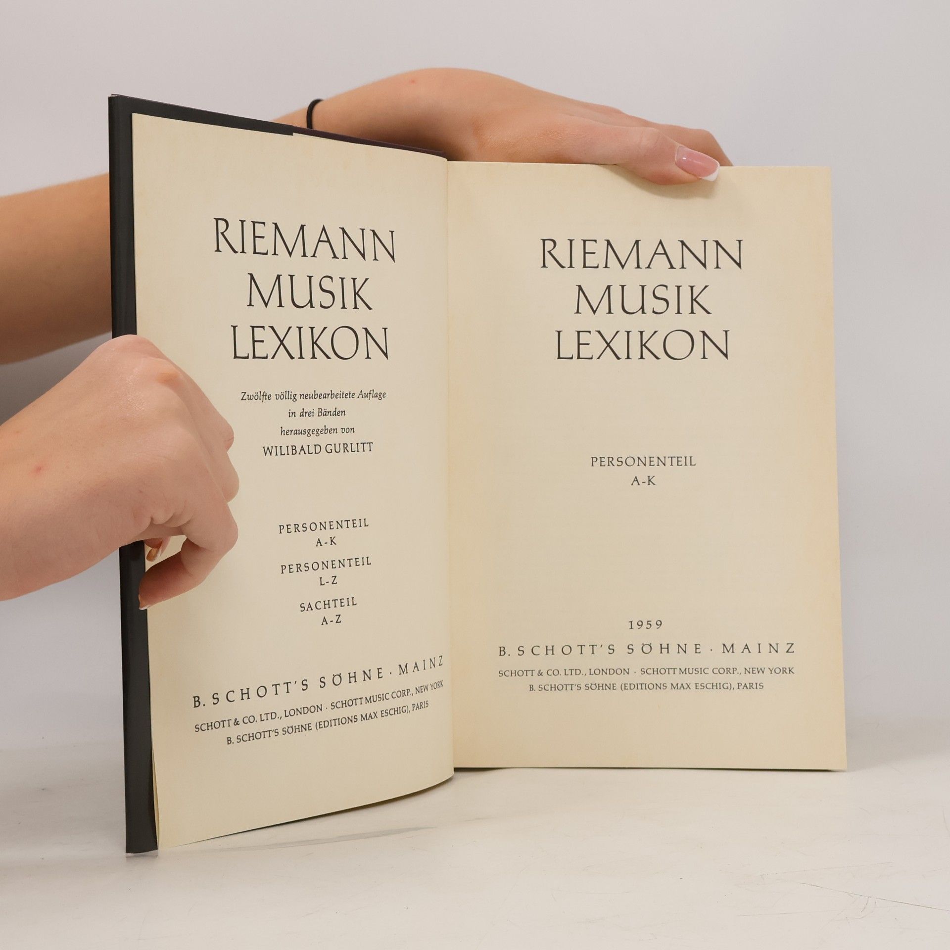 Collectif d'auteurs Riemann Musik Lexikon. Personenteil A-K