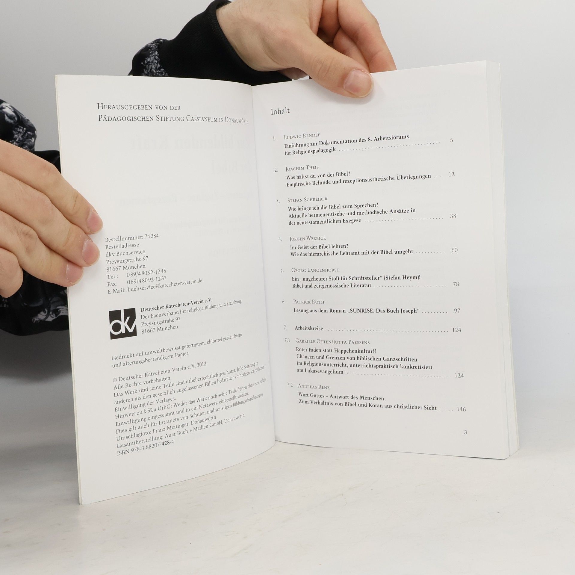 Ludwig Rendle Zur bildenden Kraft der Bibel