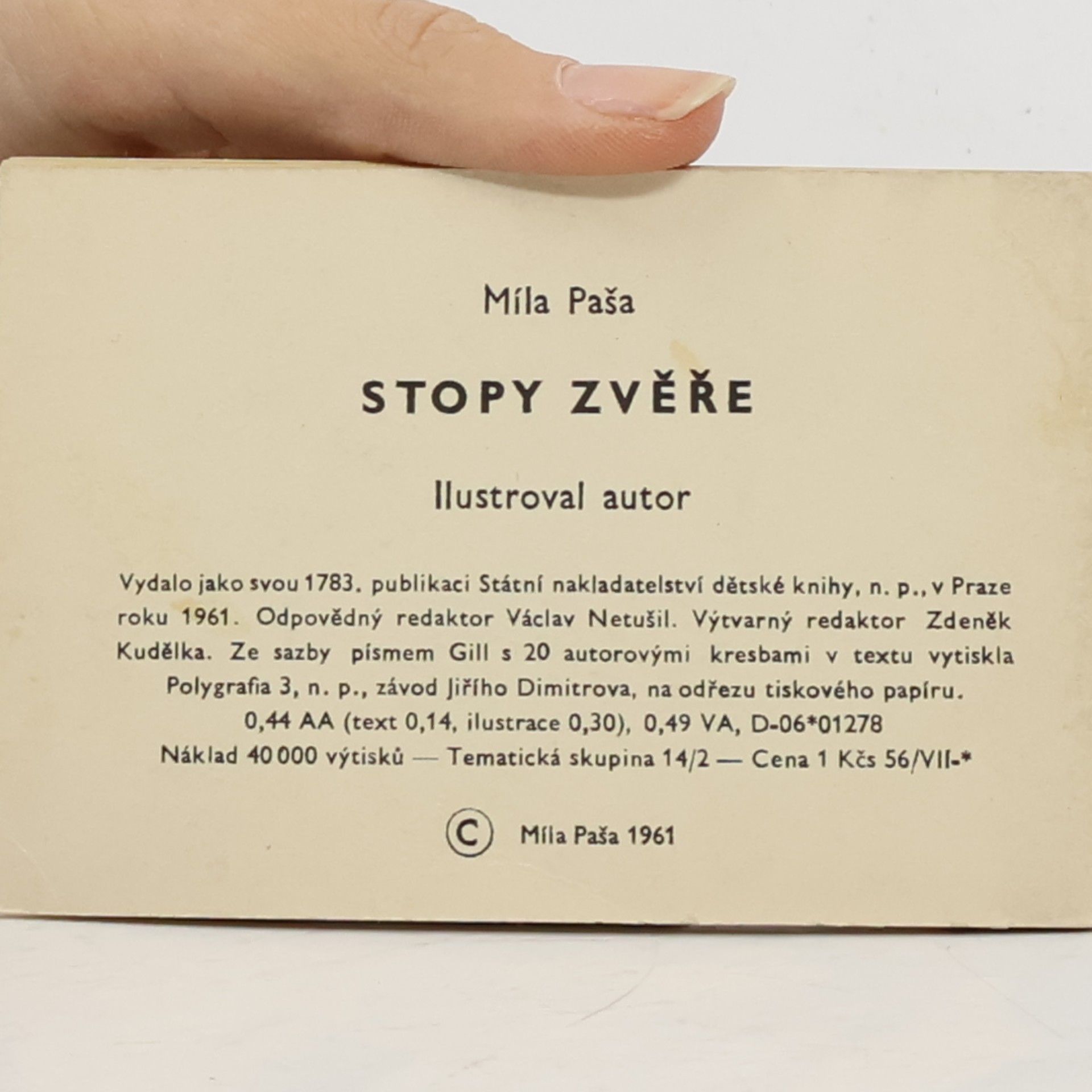 Míla Paša Stopy zvěře