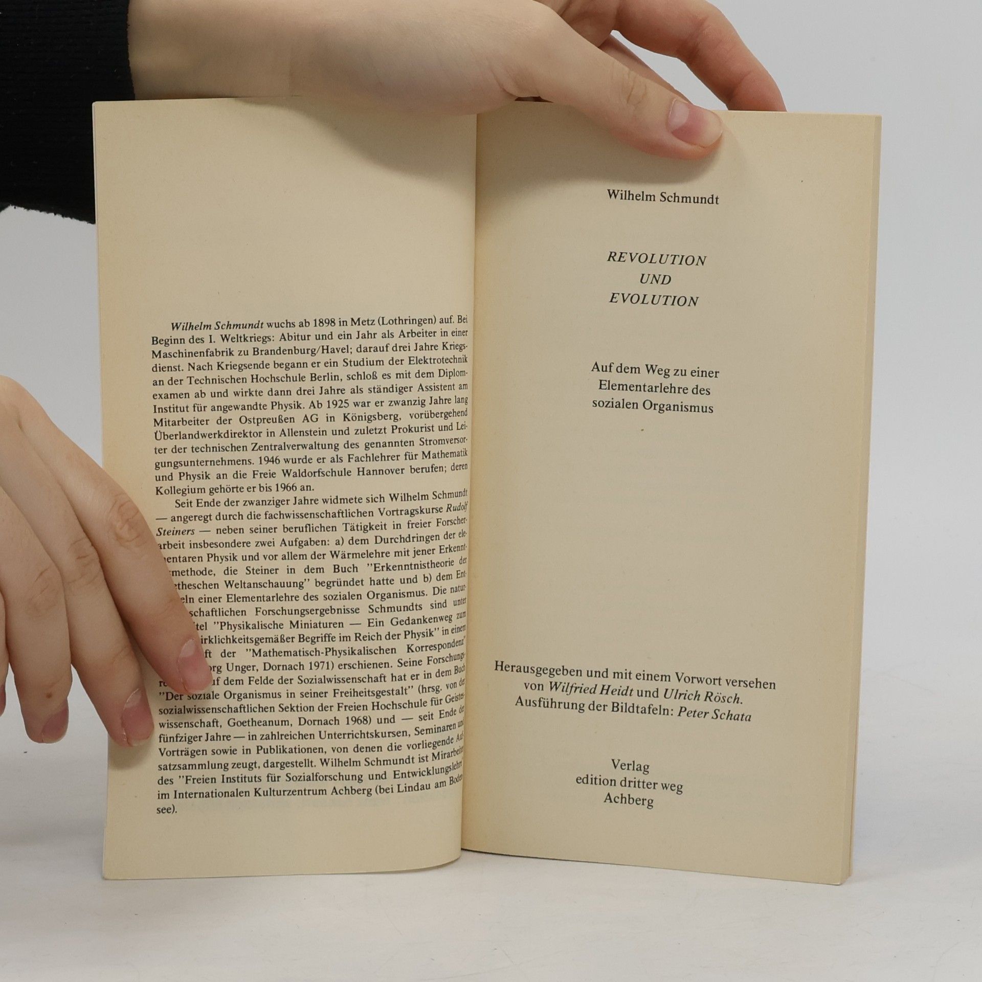 Wilhelm Schmundt Revolution und Evolution