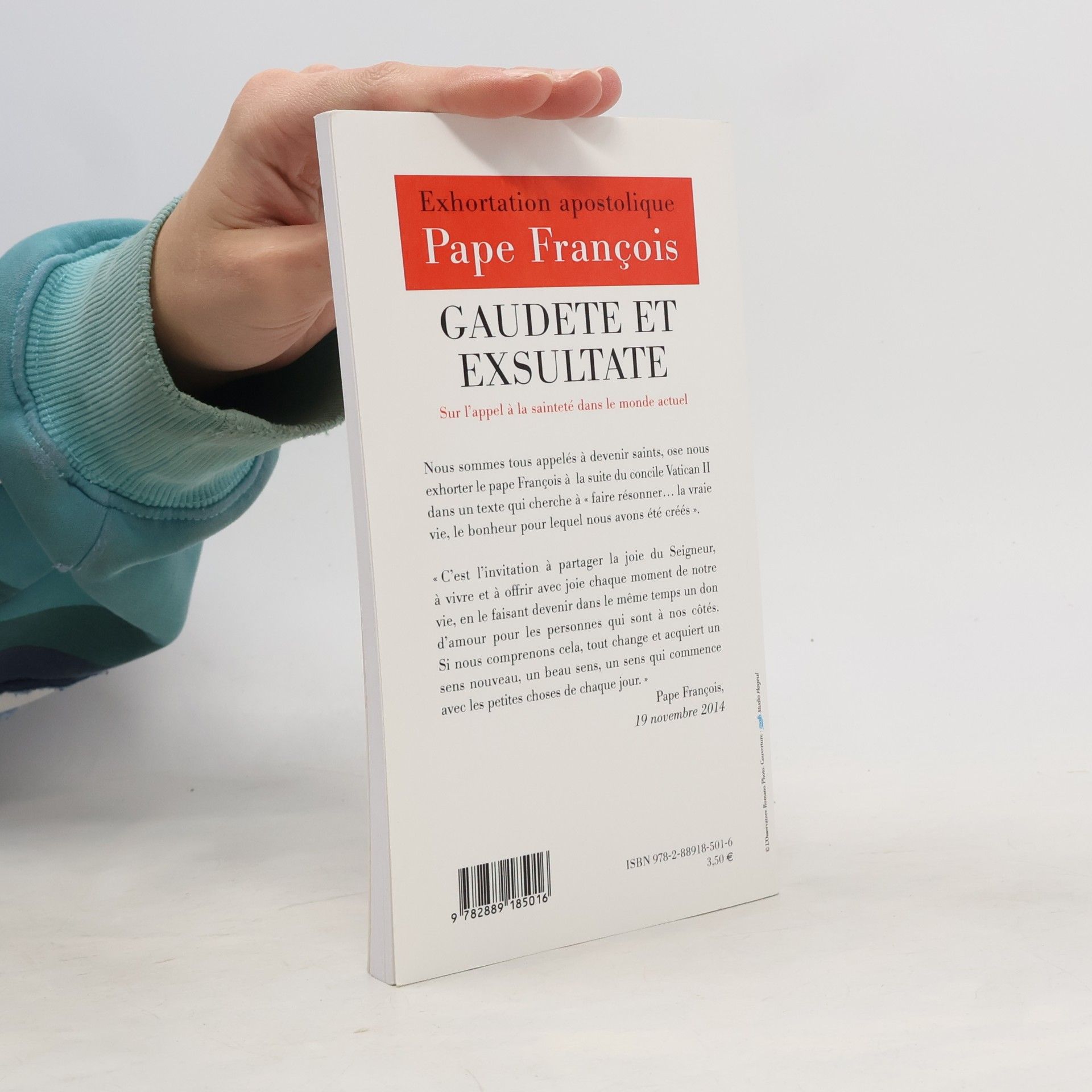 Papež František Exhortation apostolique sur la sainteté - Gaudete et exsultate