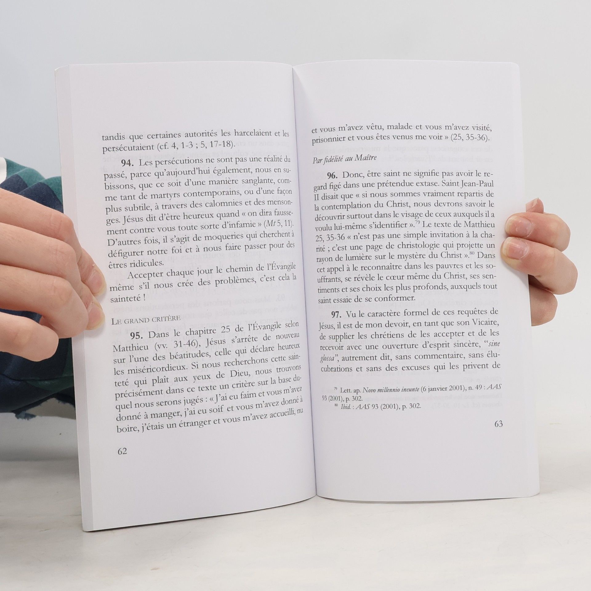 Papež František Exhortation apostolique sur la sainteté - Gaudete et exsultate