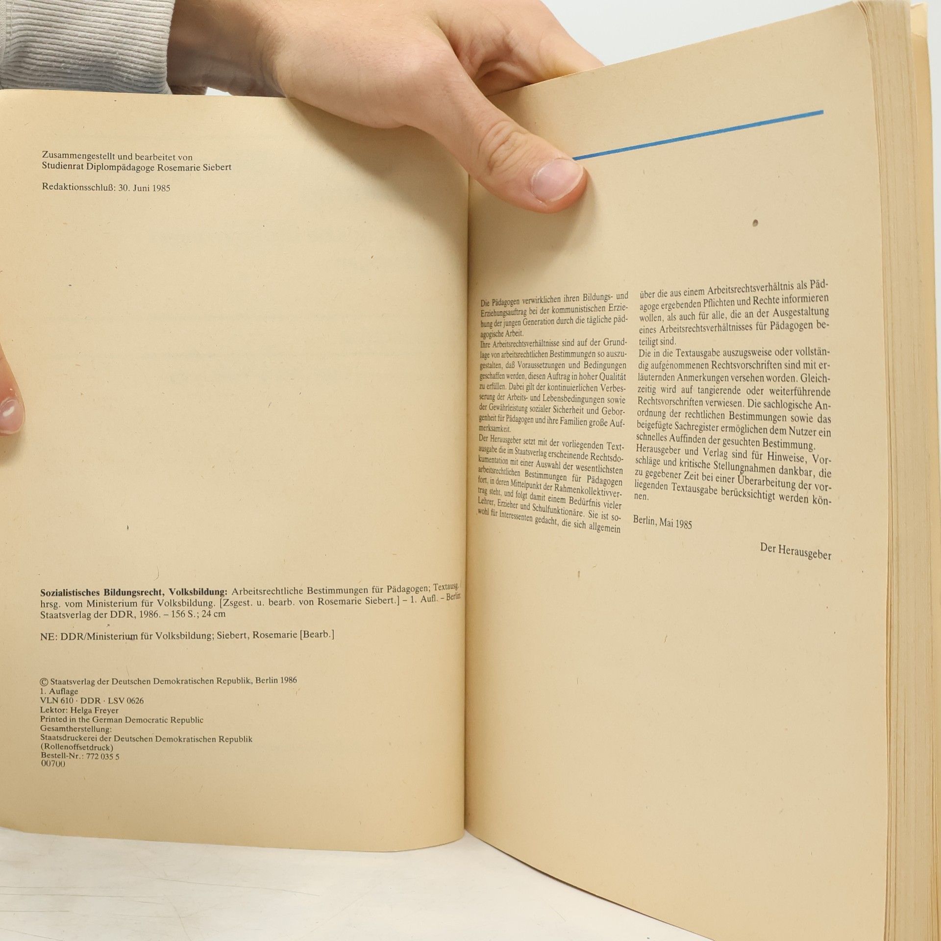 Autorenkollektiv Sozialistisches Bildungsrecht Volksbildung