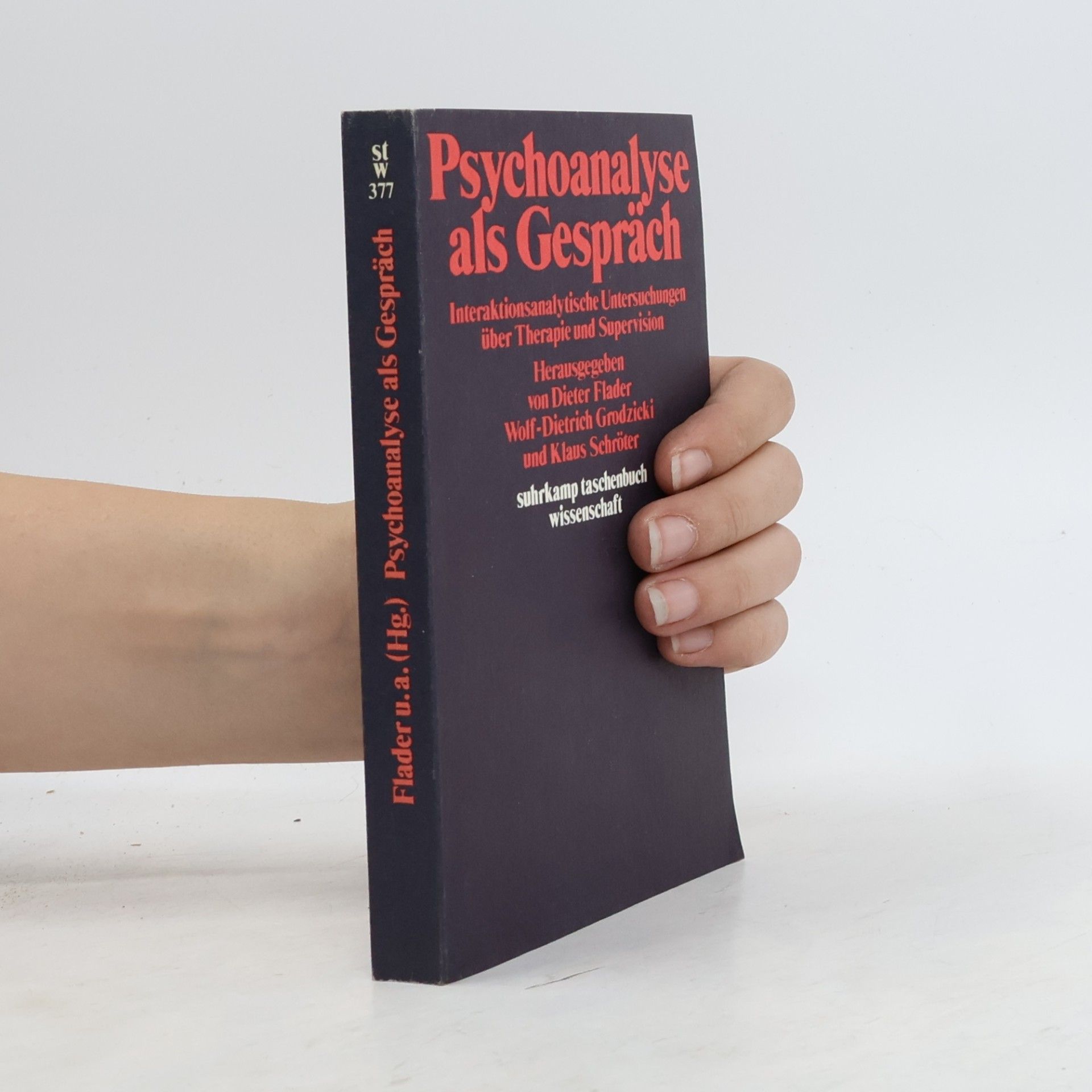 Dieter Flader Psychoanalyse als Gespräch
