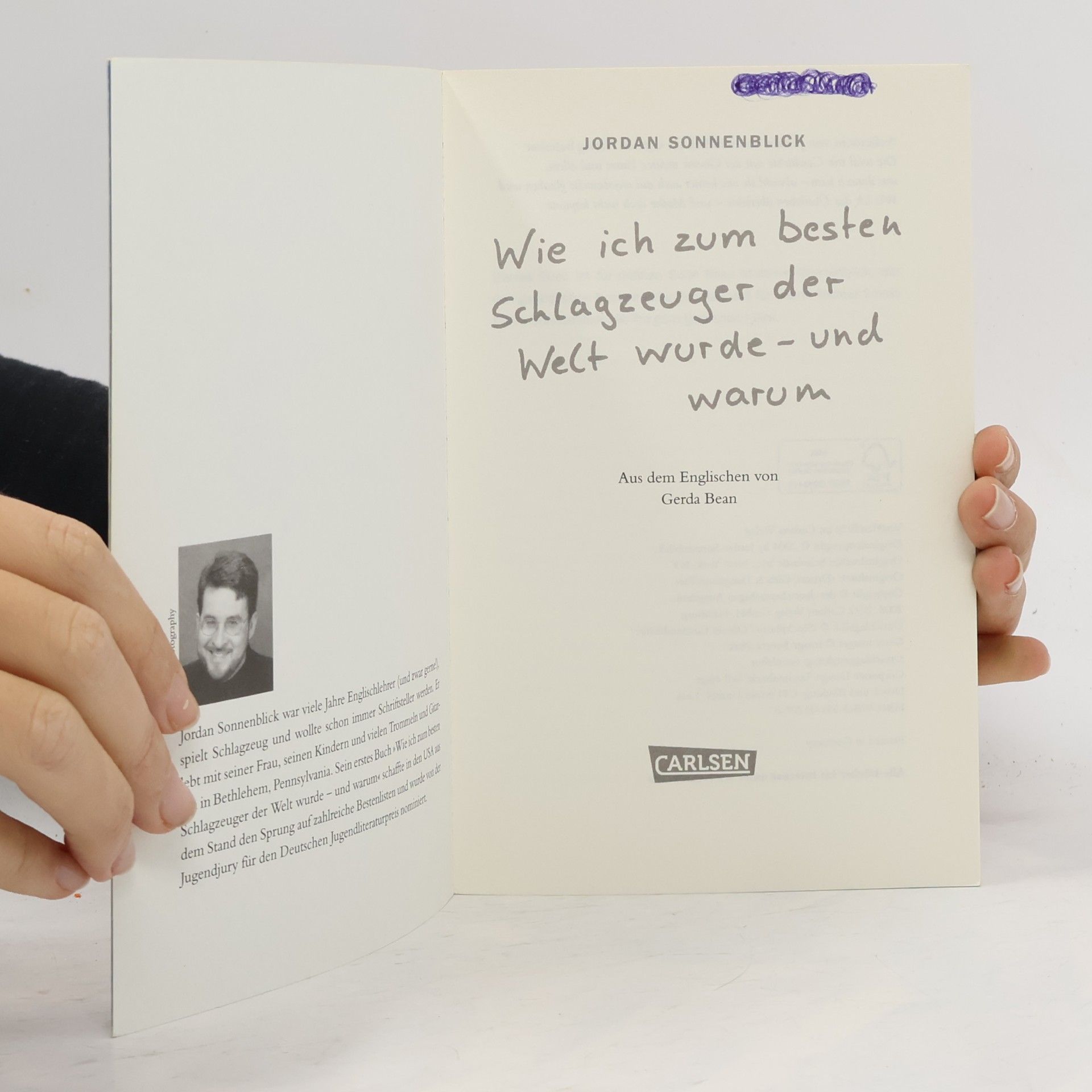 Jordan Sonnenblick Wie ich zum besten Schlagzeuger der Welt wurde - und warum