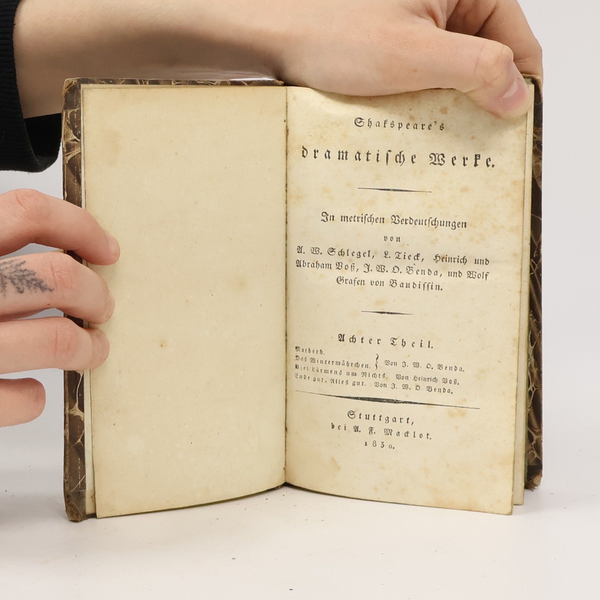 William Shakespeare Shakspeare's dramatische Werke