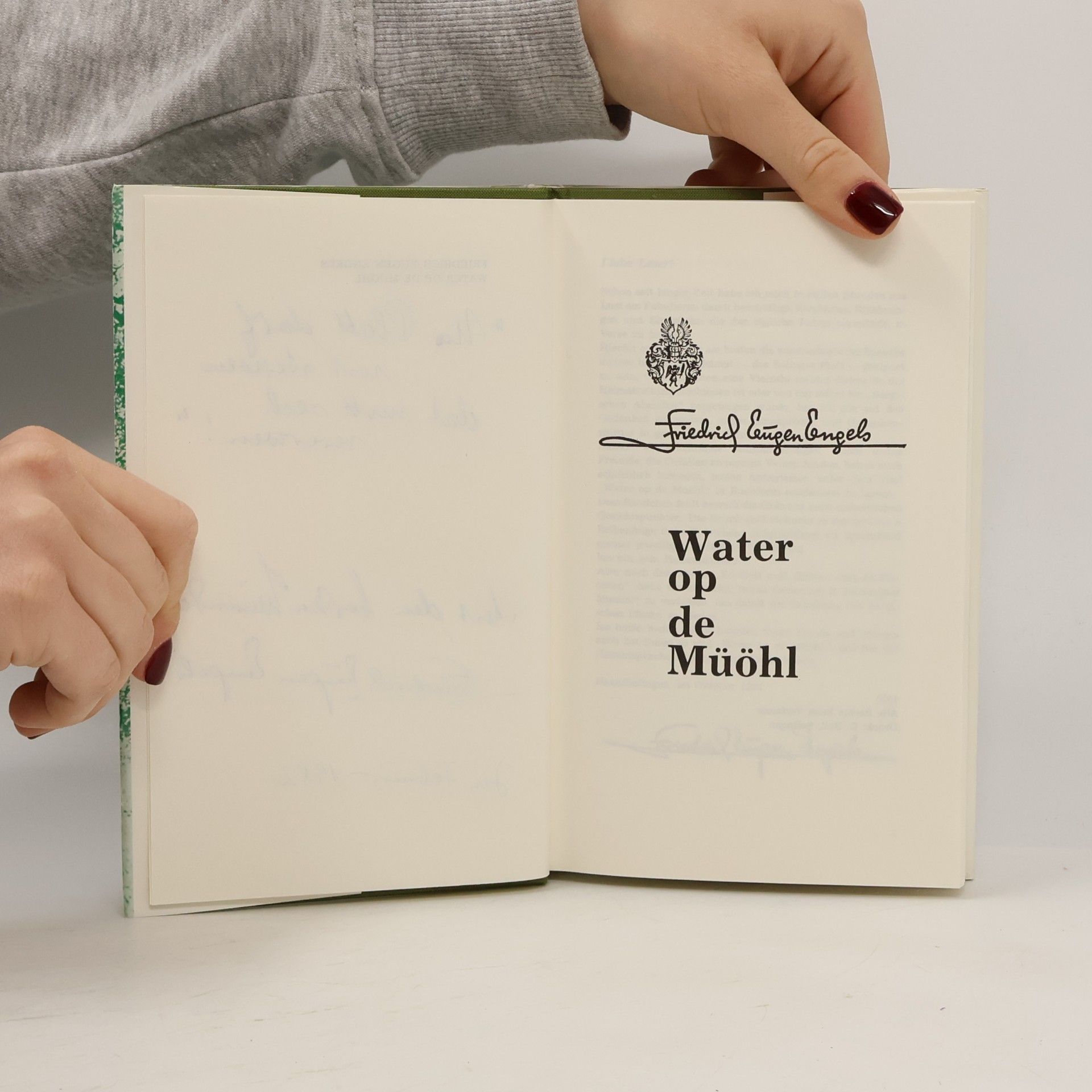 Friedrich Eugen Engels Water op de Müöhl