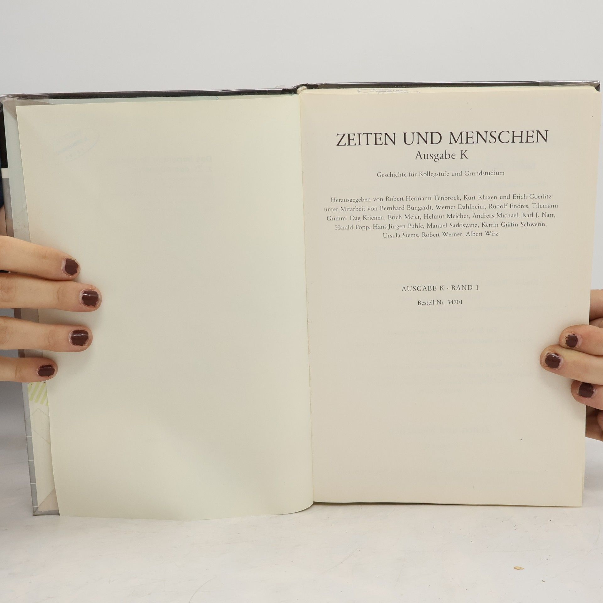 Robert Hermann Tenbrock Zeiten und Menschen K1