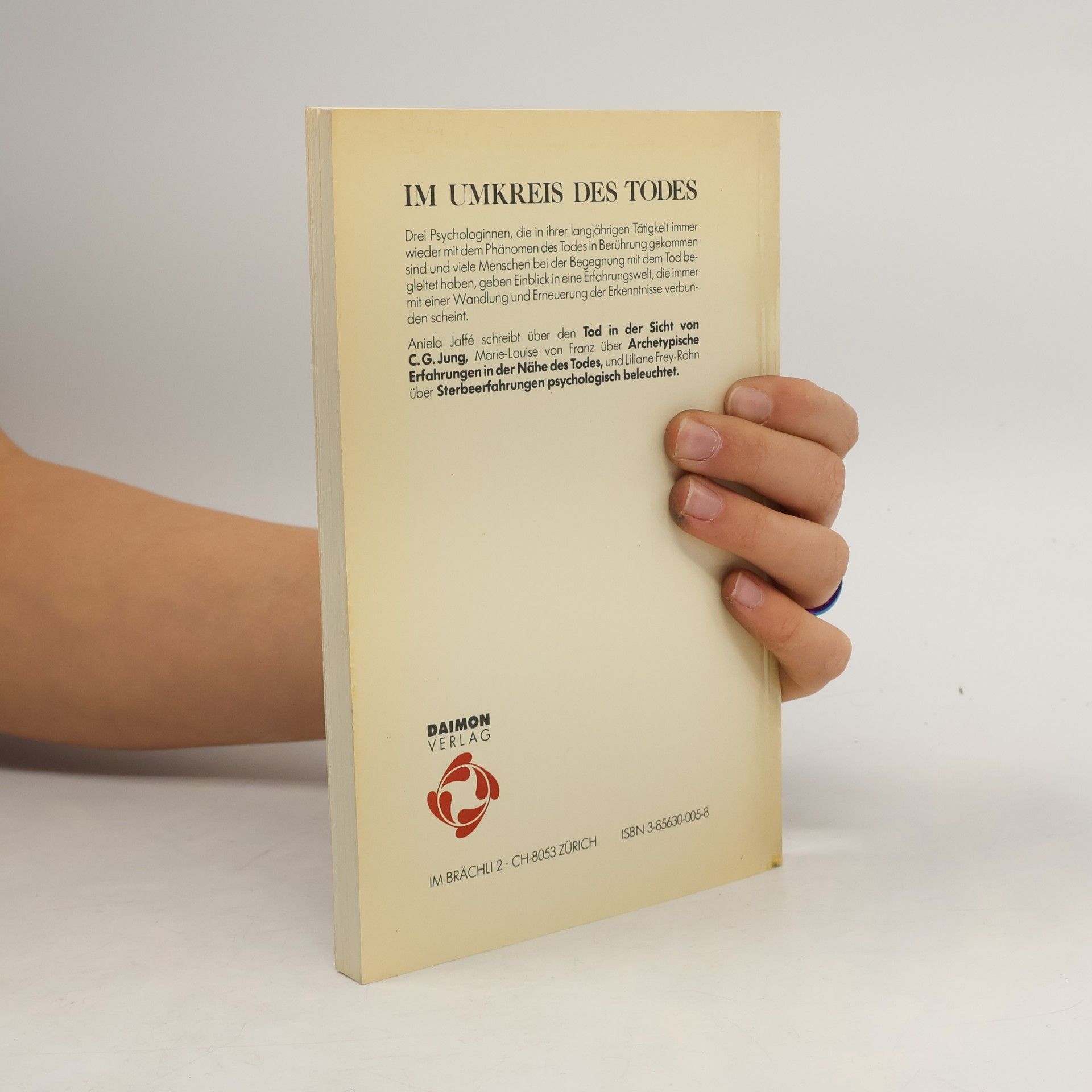 Aniela Jaffé Im Umkreis des Todes