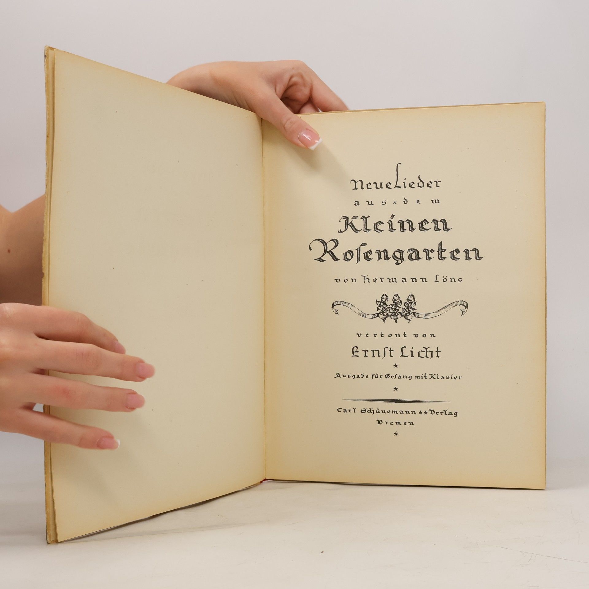 Hermann Löns Neue Lieder aus dem Kleinen Rosengarten