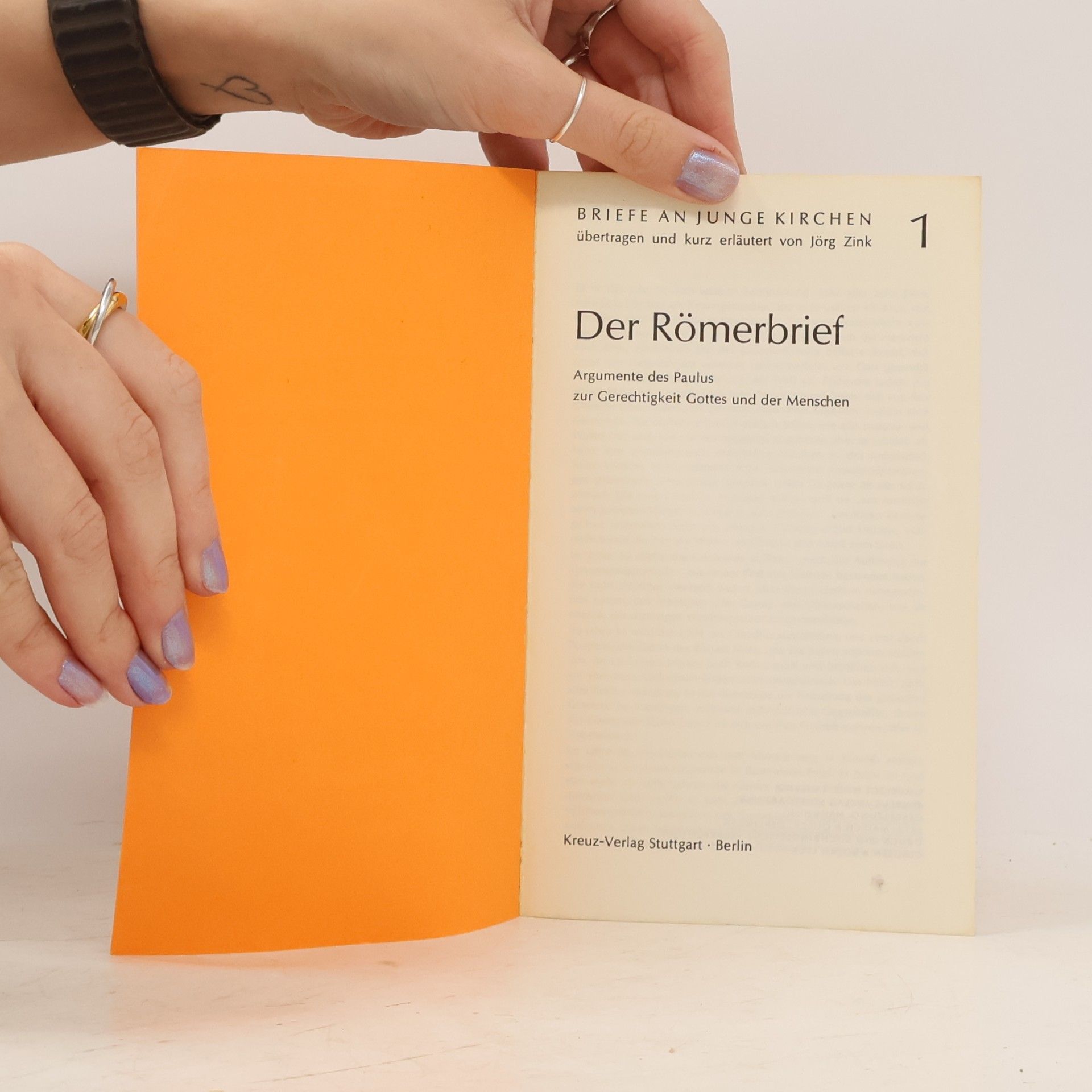 Jörg Zink Der Römerbrief