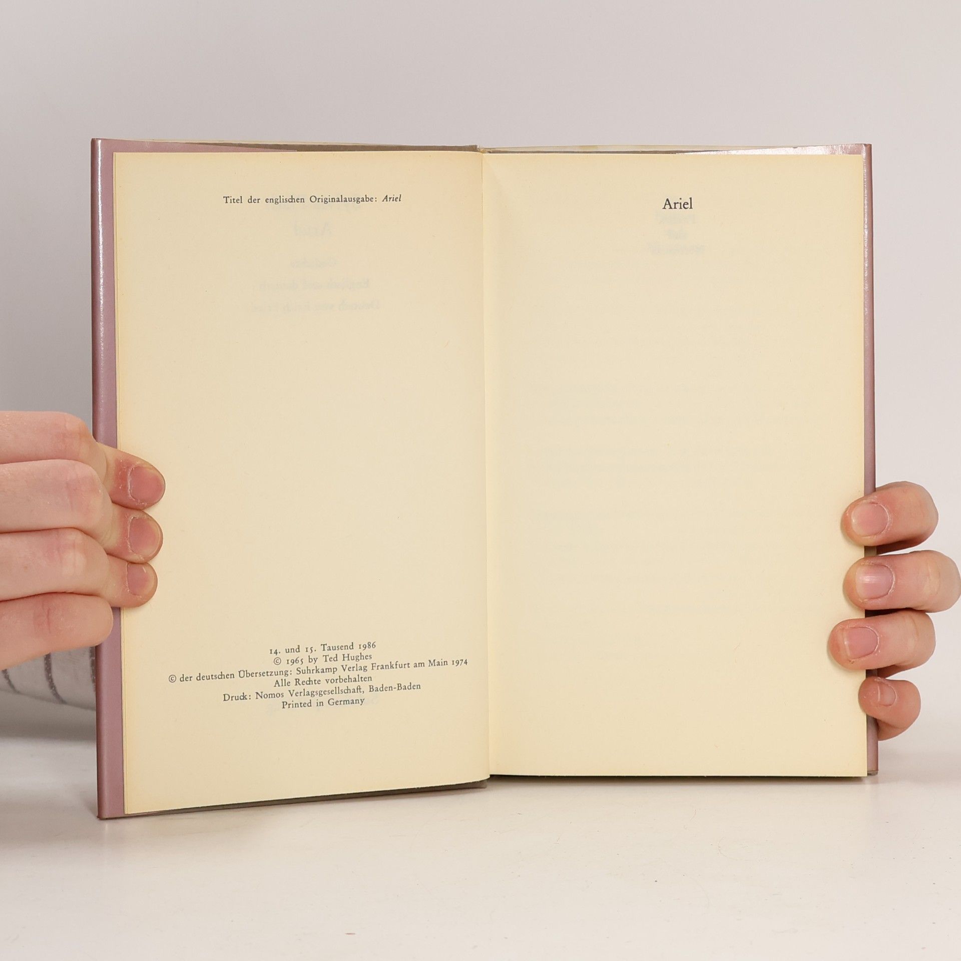 Sylvia Plath Ariel