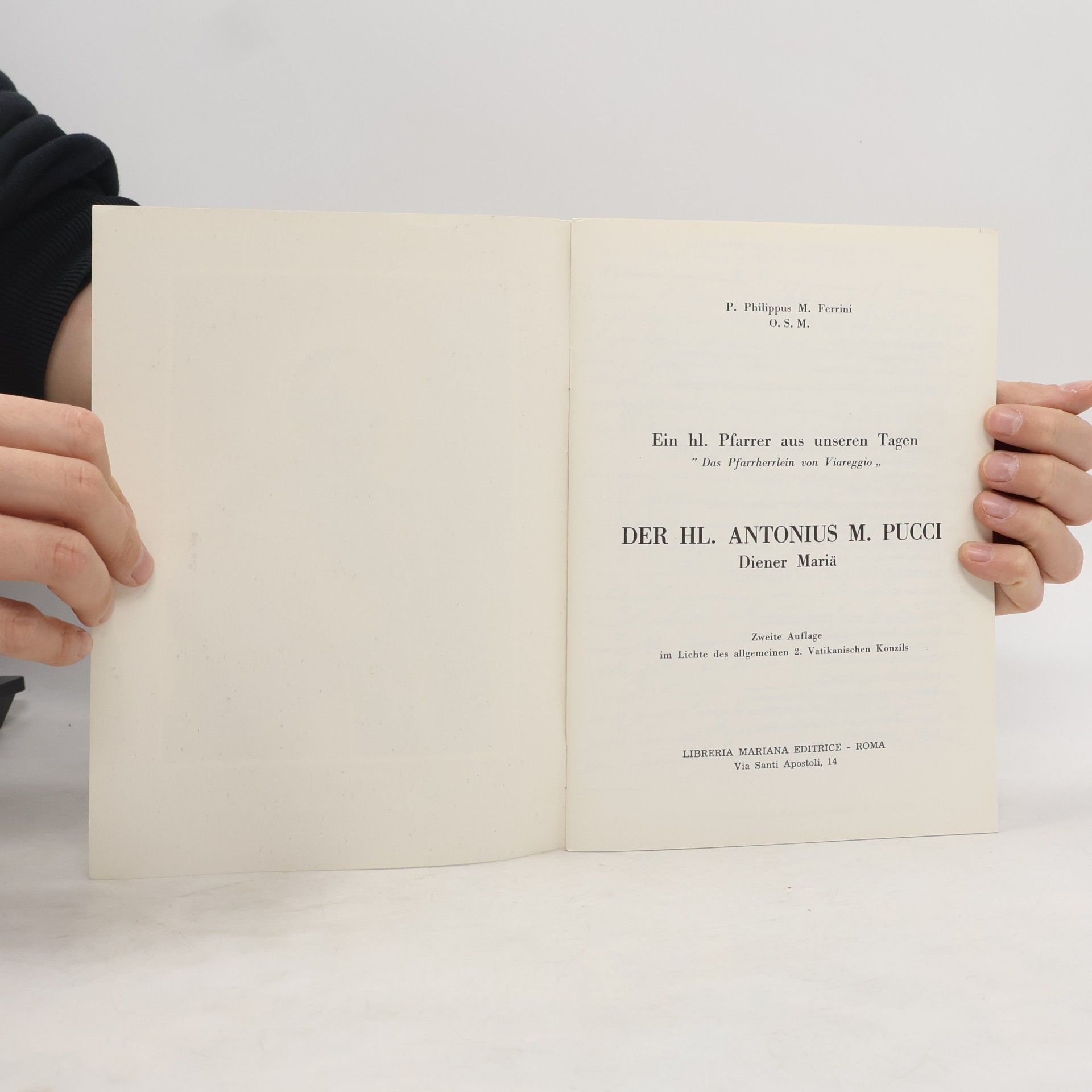 P. Philippus M. Ferrini Der Hl. Aantonius M. Pucci