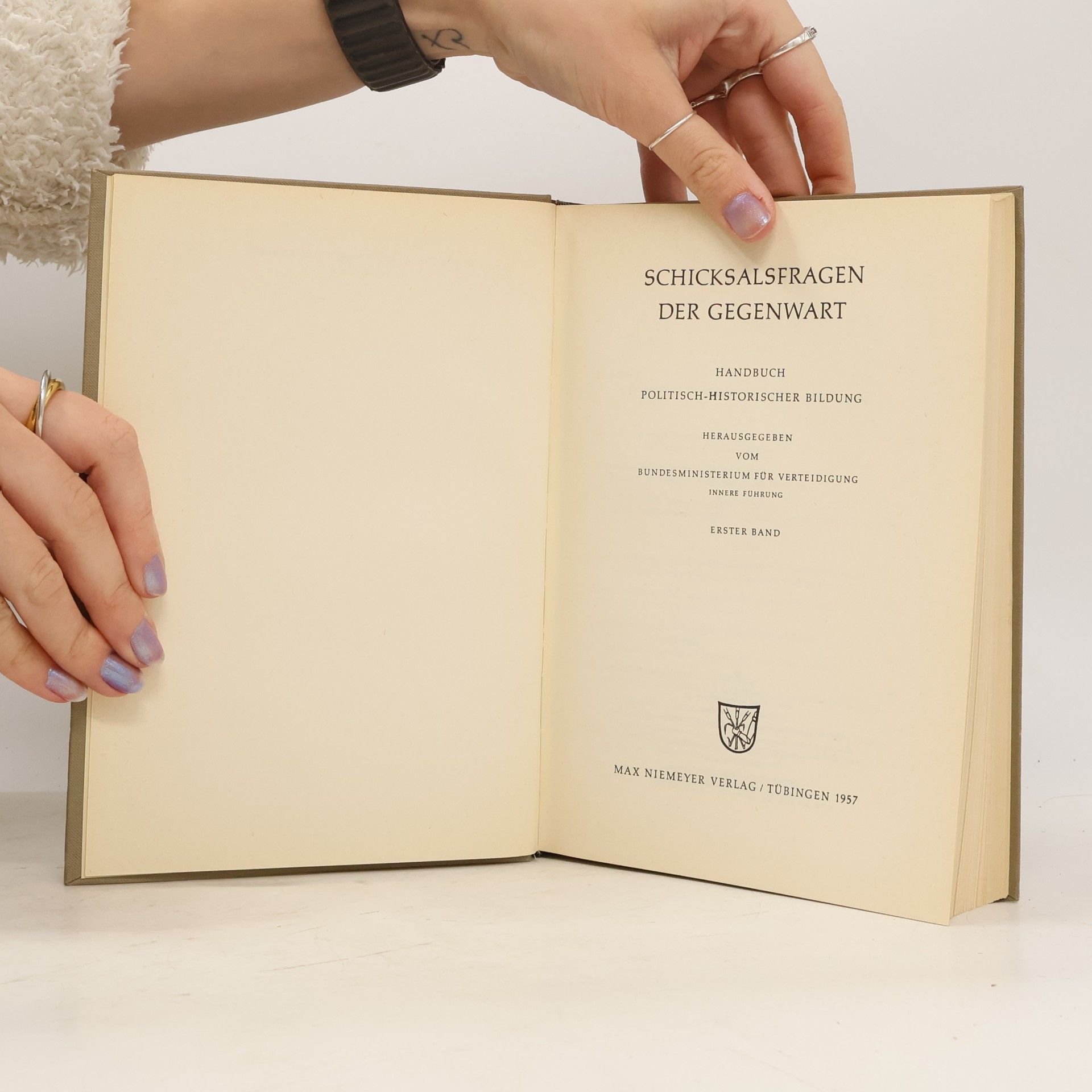 Various authors Schicksalsfragen der Gegenwart I