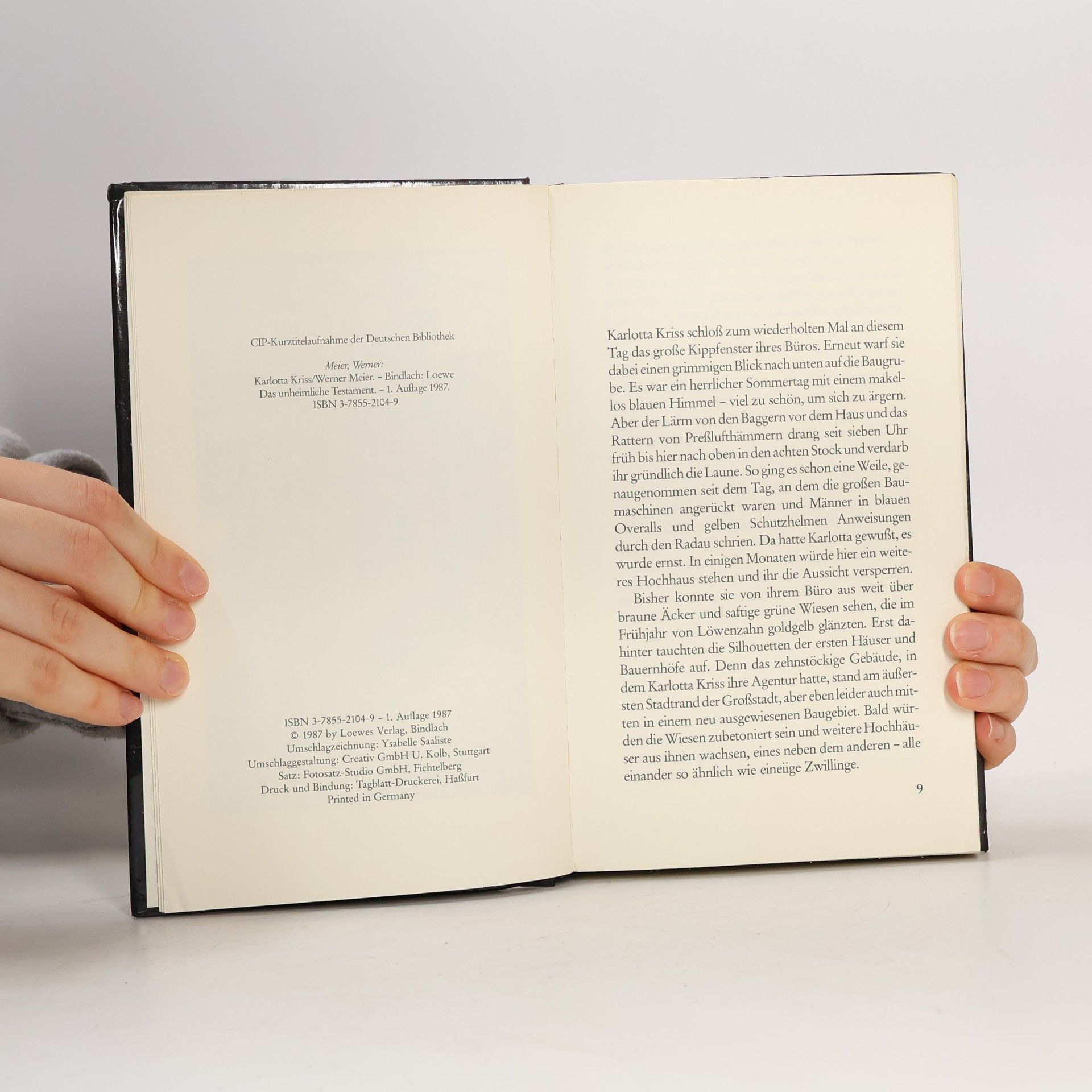 Werner Meier Karlotta Kriss, Das unheimliche Testament
