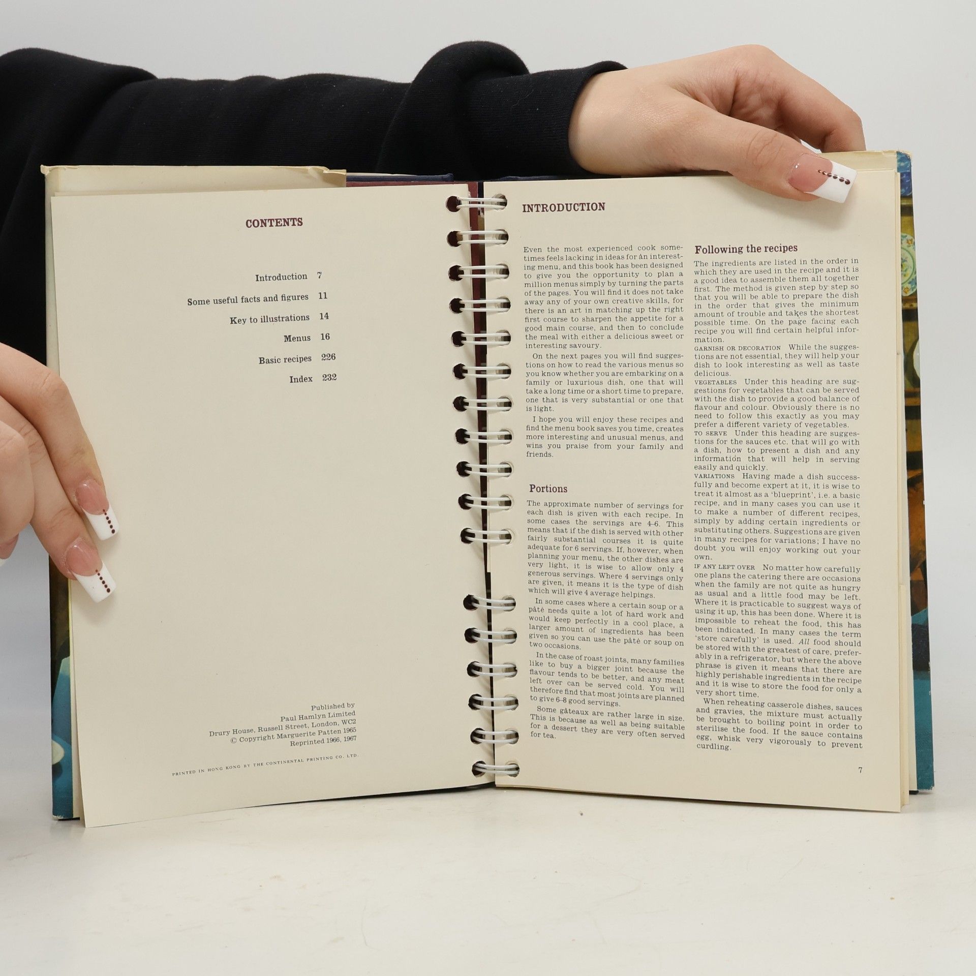 Patten Marguerite Make a Menu Book