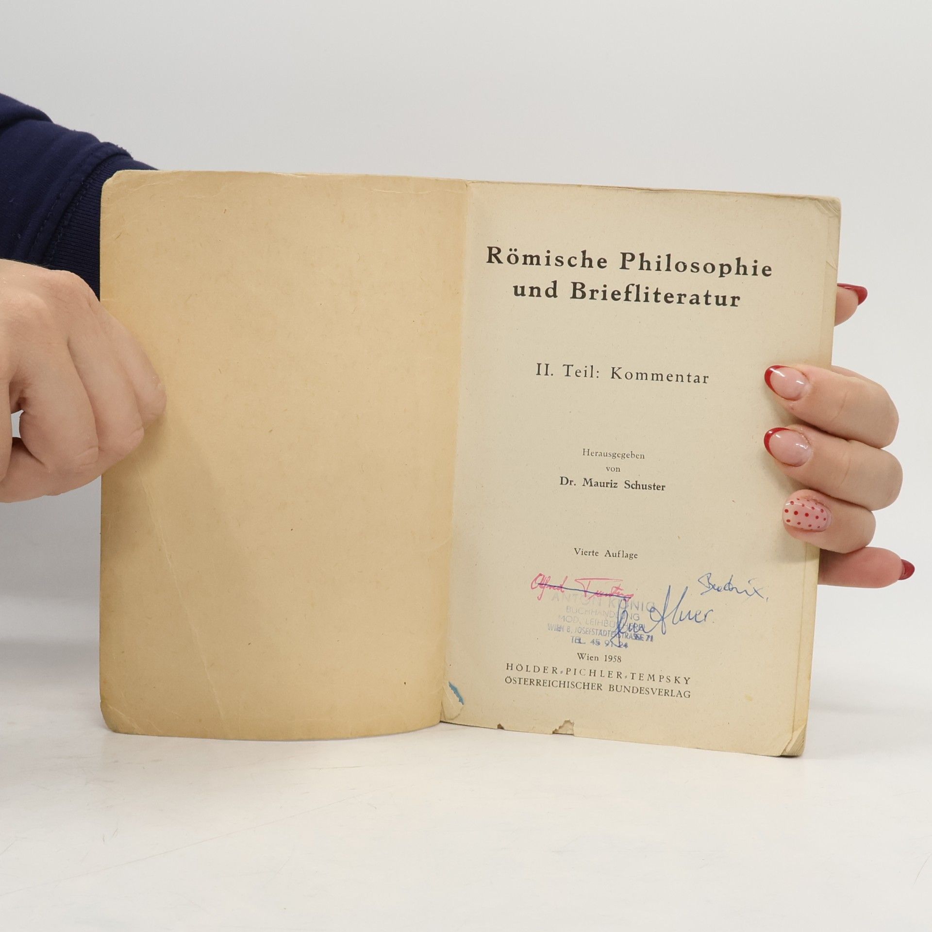kolektiv Römische Philosophie und Briefliteratur