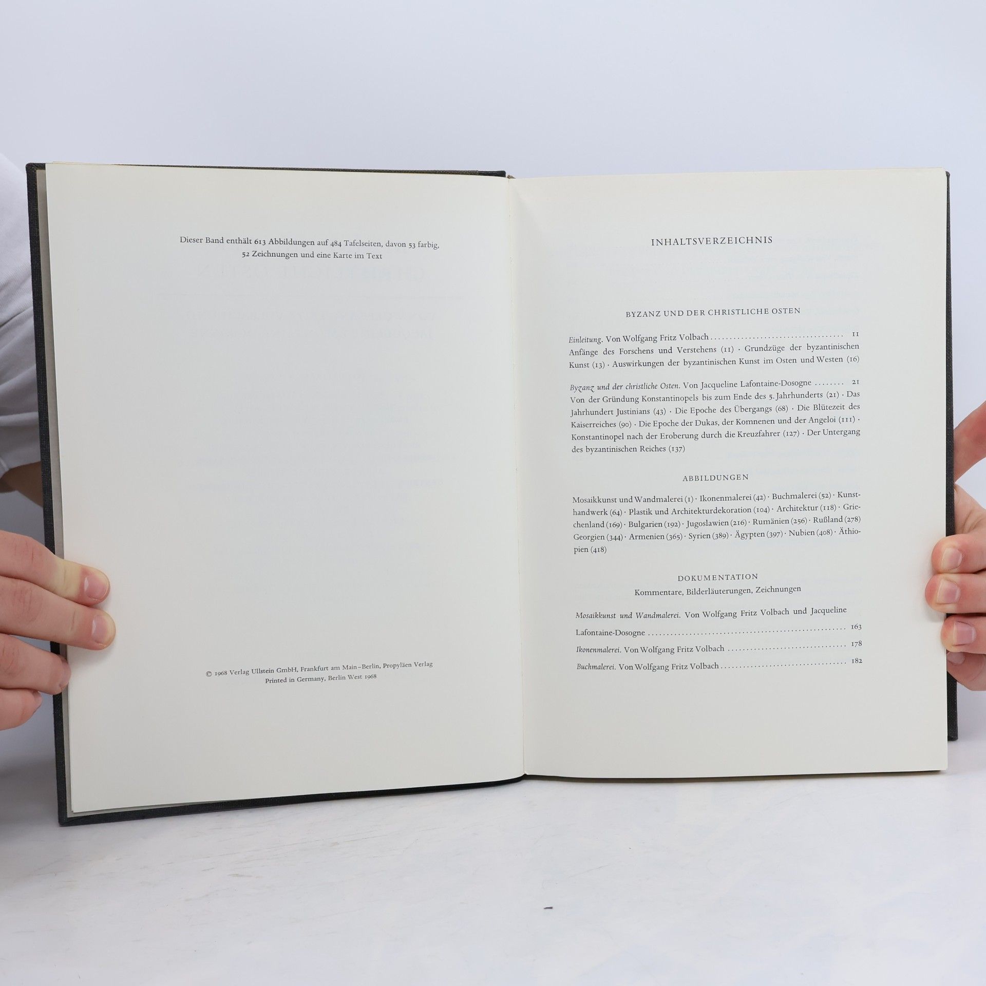 W. F. Volbach Propyläen Kunstgeschichte: Band III. Byzanz und der Christliche Osten