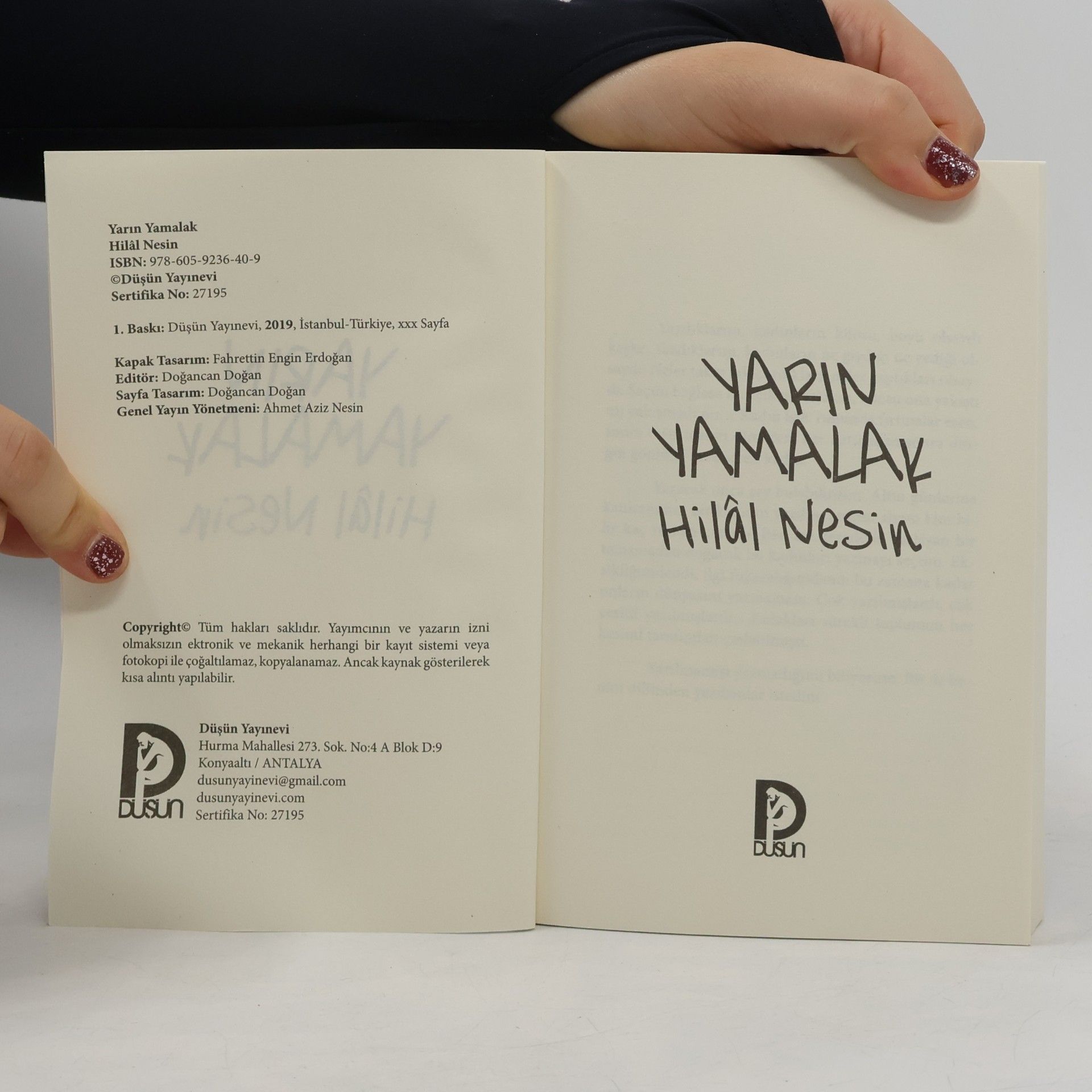 Hilâl Nesin Yarın Yamalak
