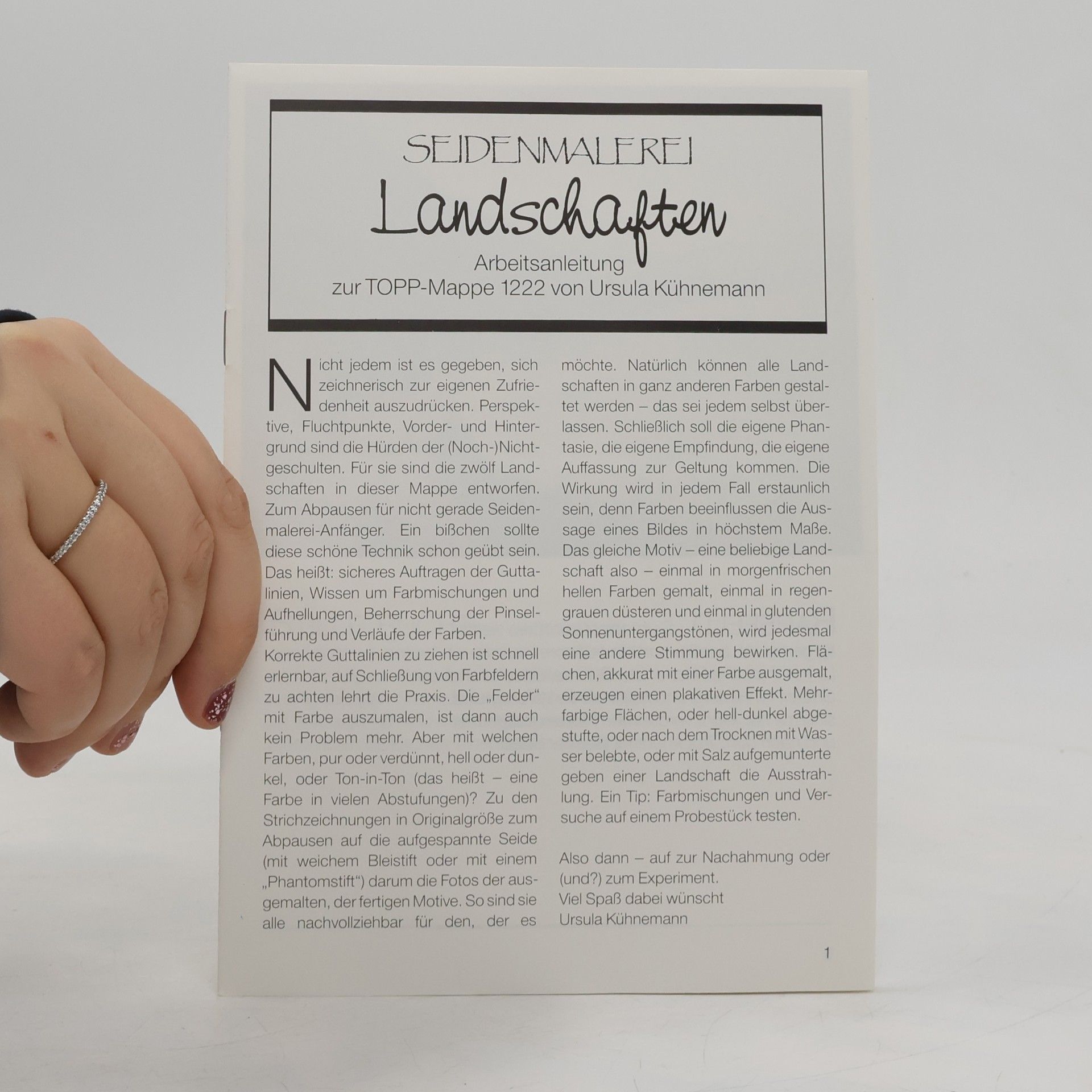 Ursula Kühnemann Seidenmalerei - Landschaften