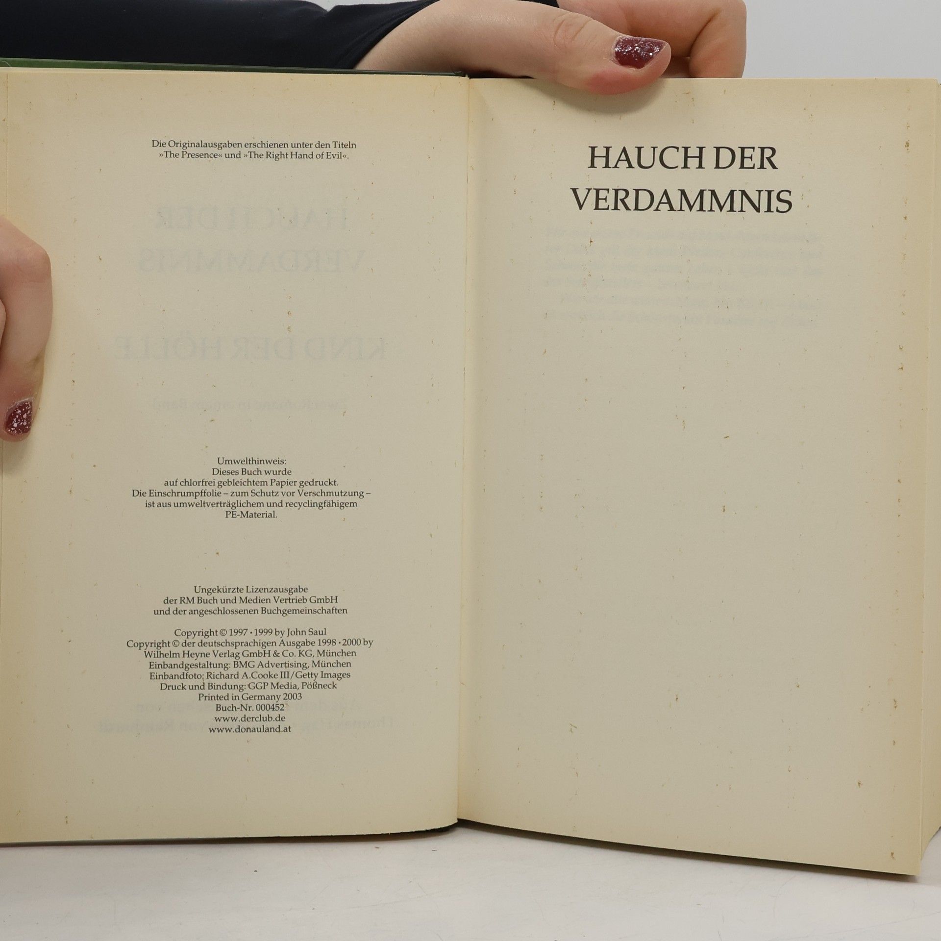 John Saul Hauch der Verdammnis/Kind der Hölle