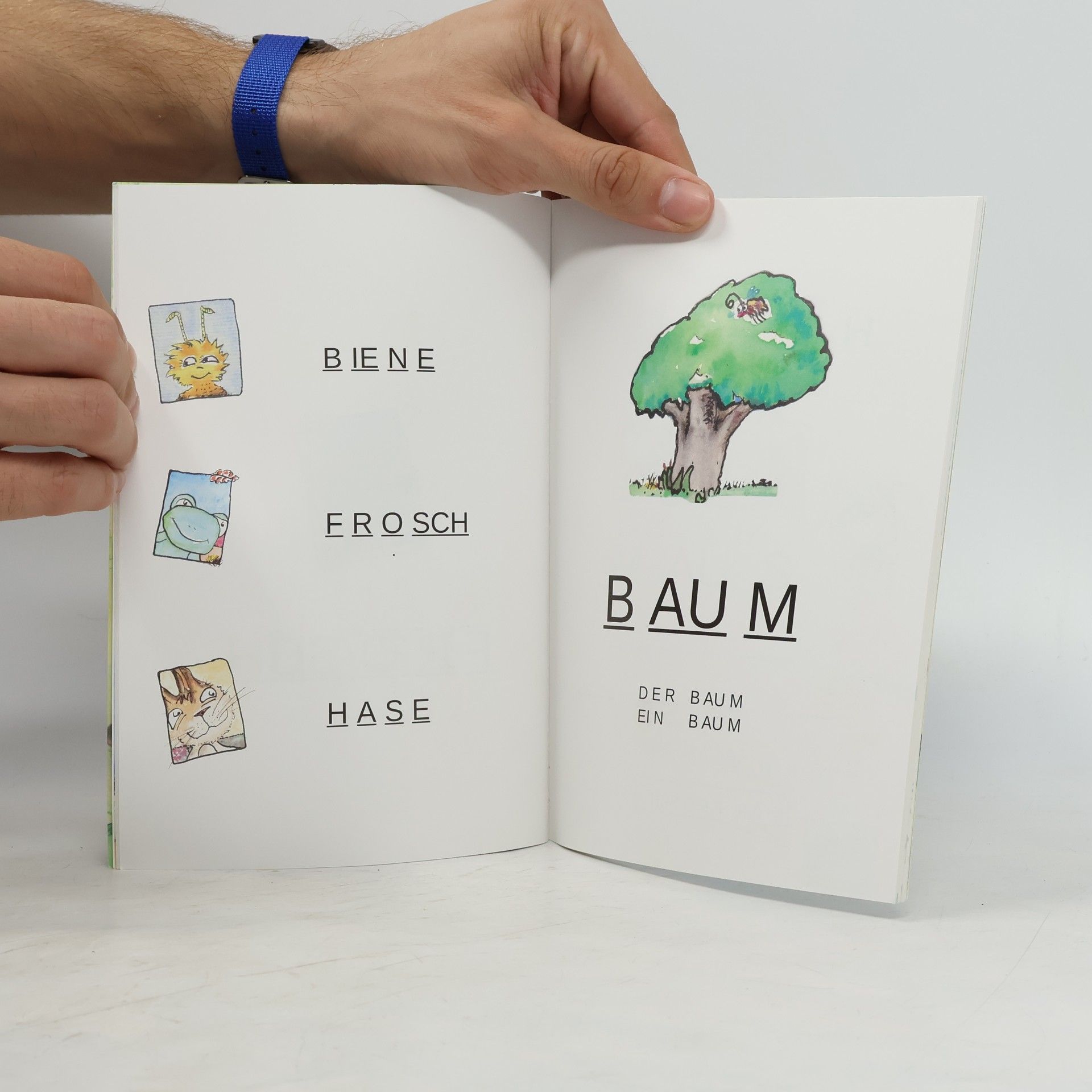 Günther Thomé Lesen mit Biene, Frosch und Hase