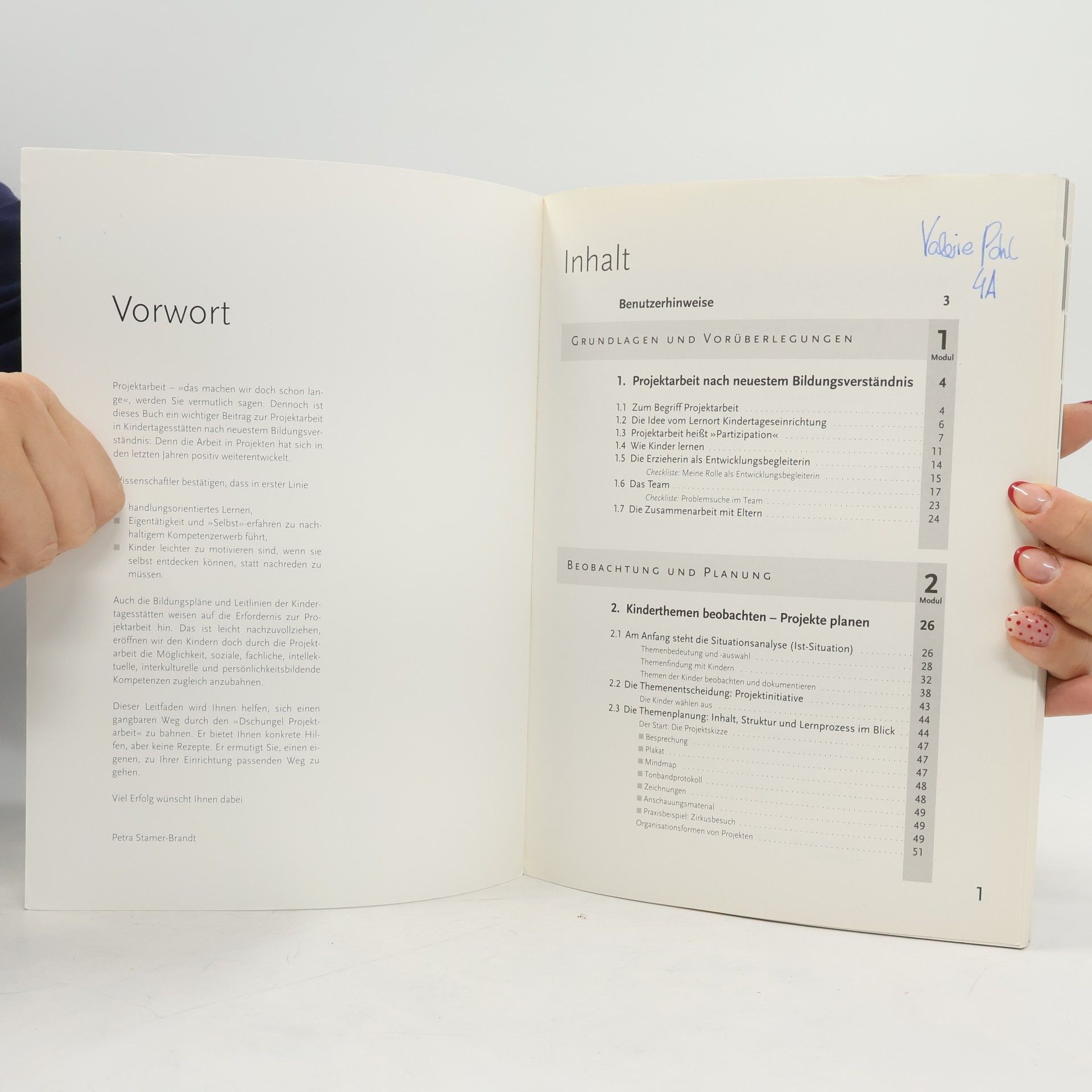Petra Stamer Brandt Projektarbeit in KiTa und Kindergarten