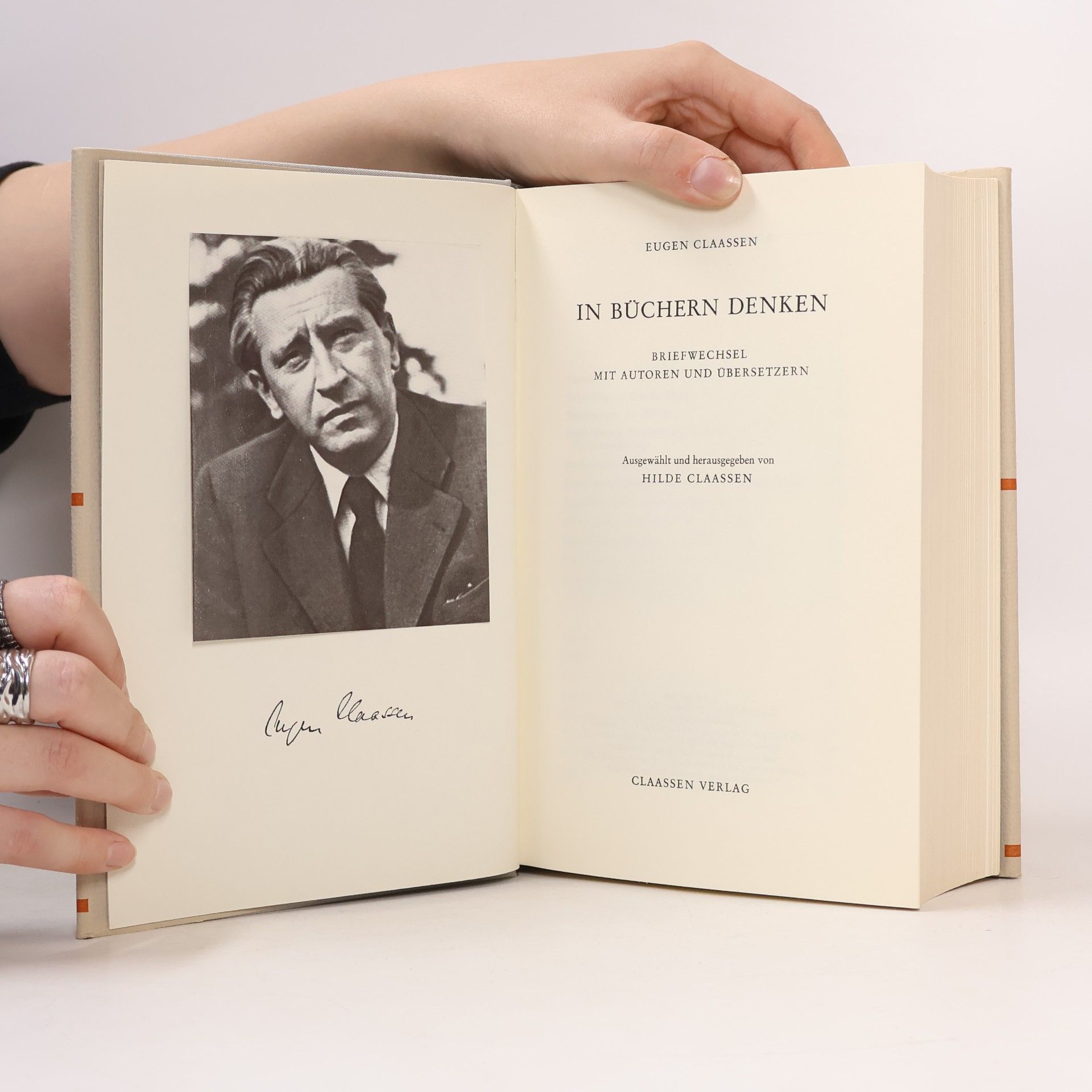Eugen Claassen In Büchern Denken