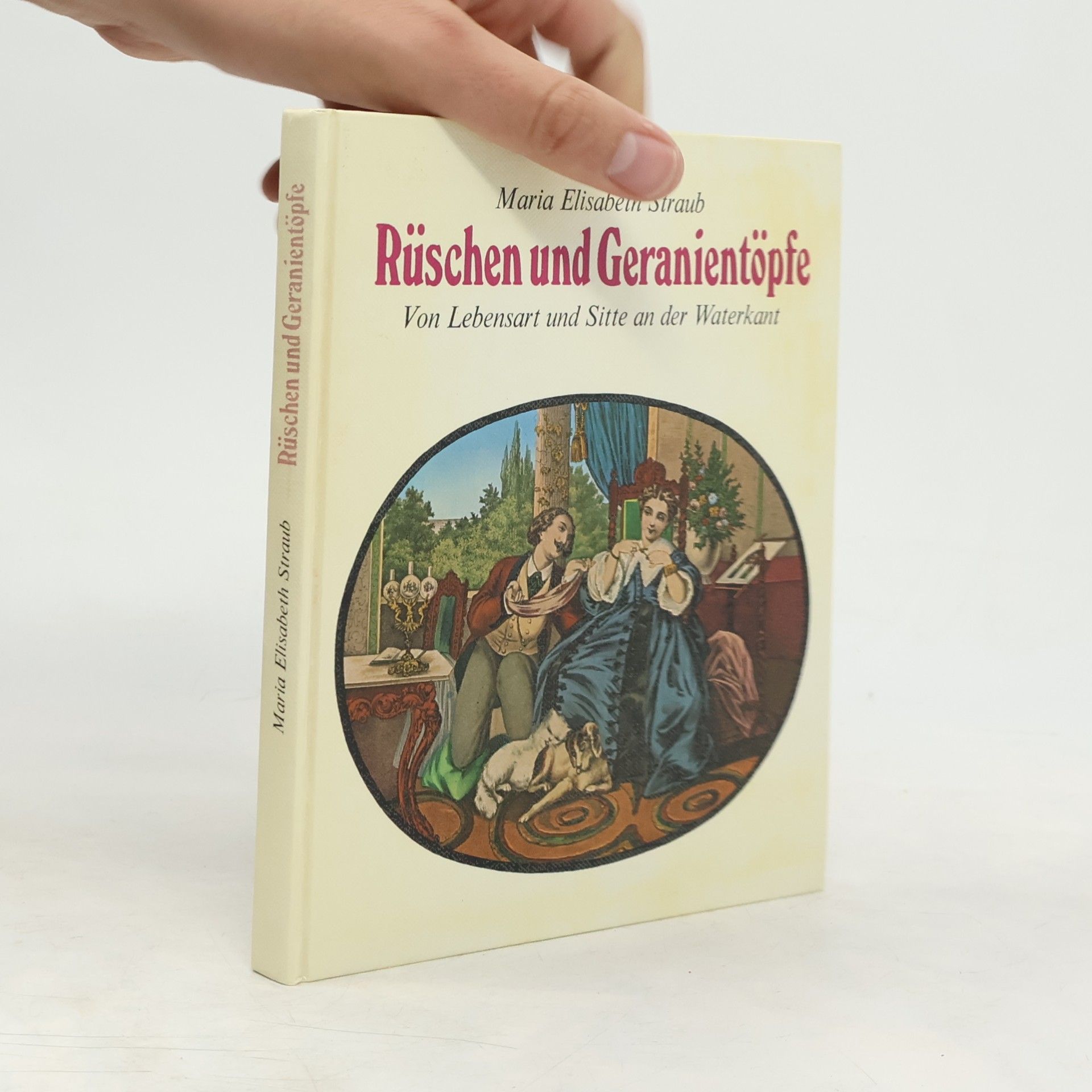 Rüschen und Geranientöpfe