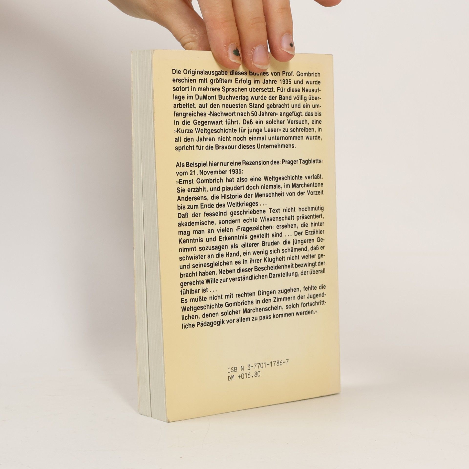 Ernst Gombrich Eine kurze Weltgeschichte für junge Leser