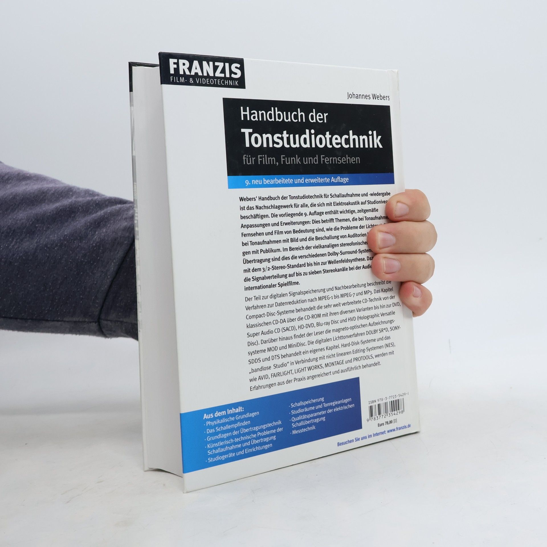 Johannes Webers Handbuch der Tonstudiotechnik. Für Film, Funk und Fernsehen – Digitales und analoges Audio Recording