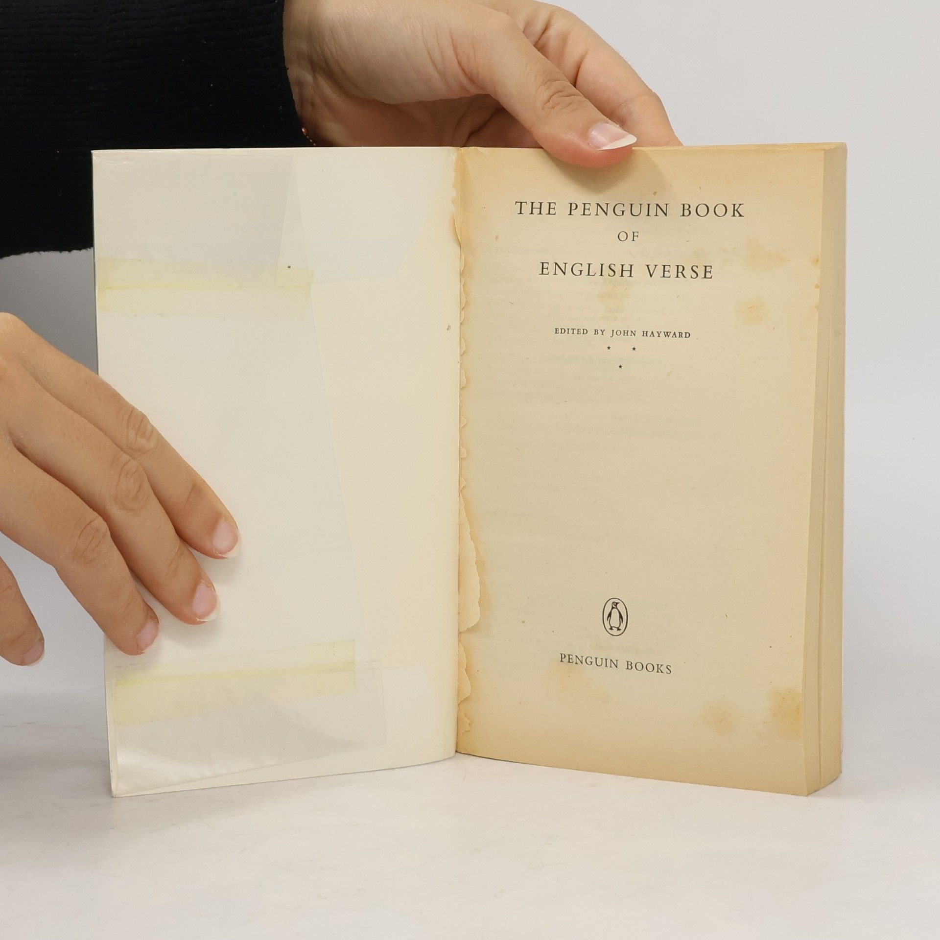 John Hayward The Penguin Book of English Verse