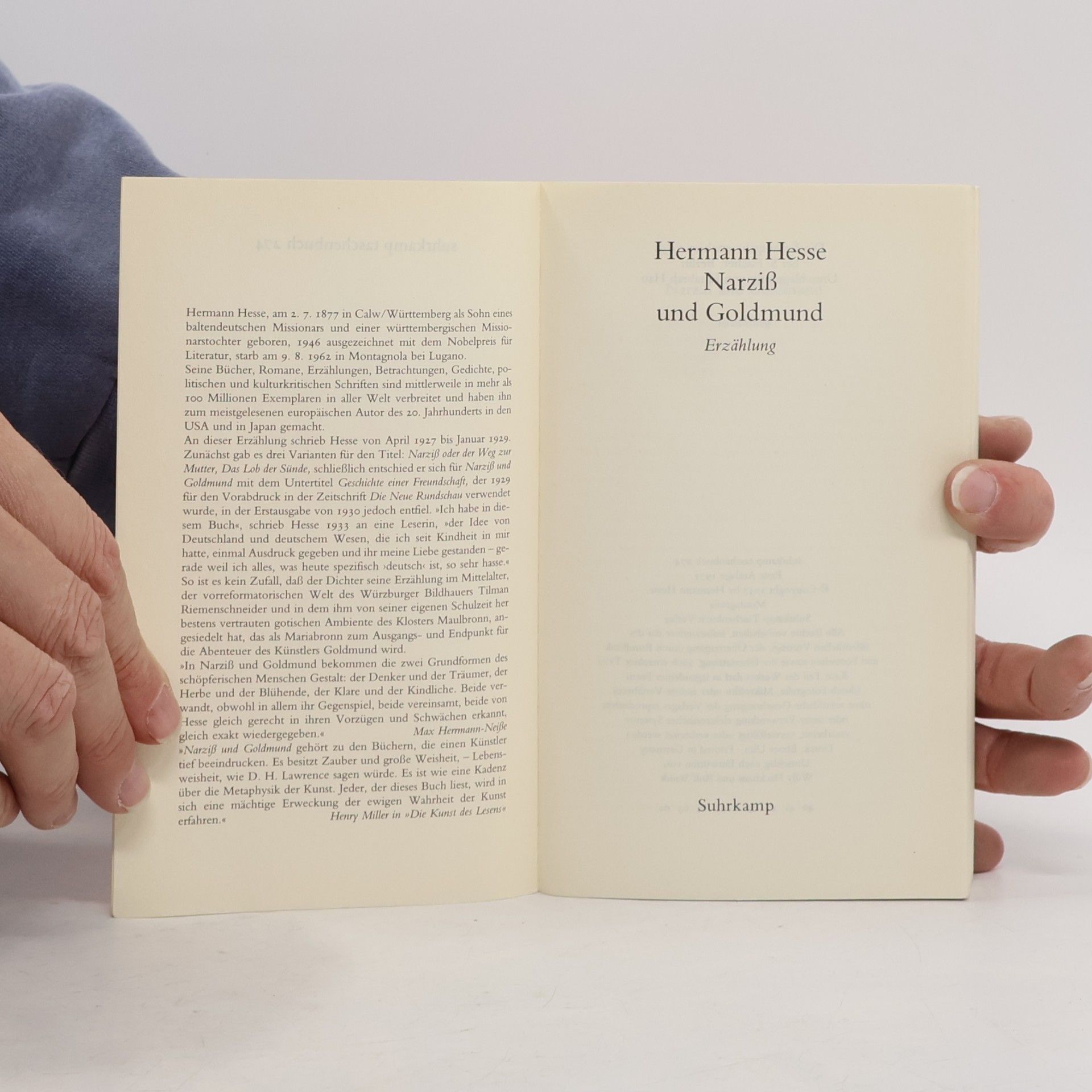Hermann Hesse Narziss und Goldmund