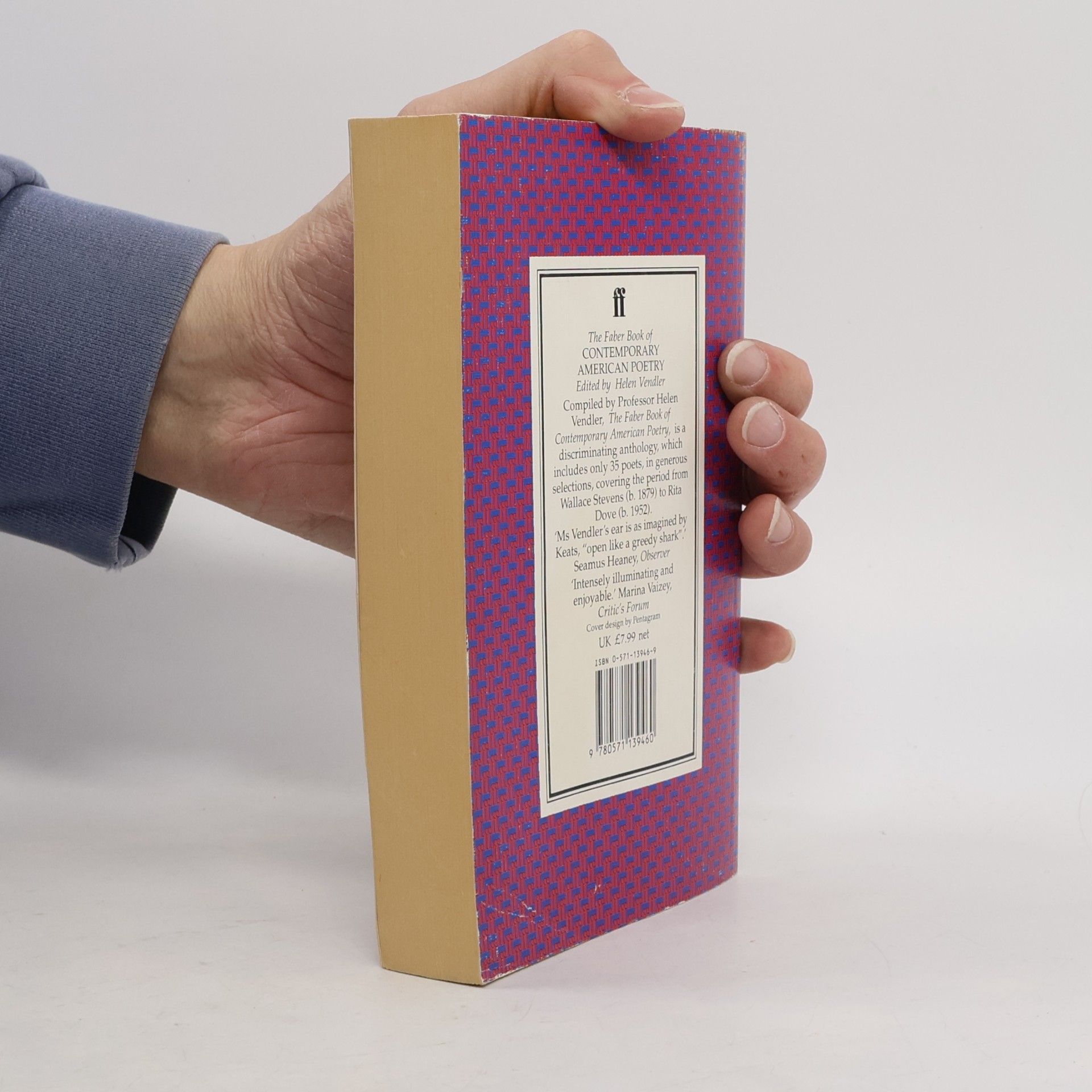 Helen Vendler The Faber Book of Contemporary American Poetry