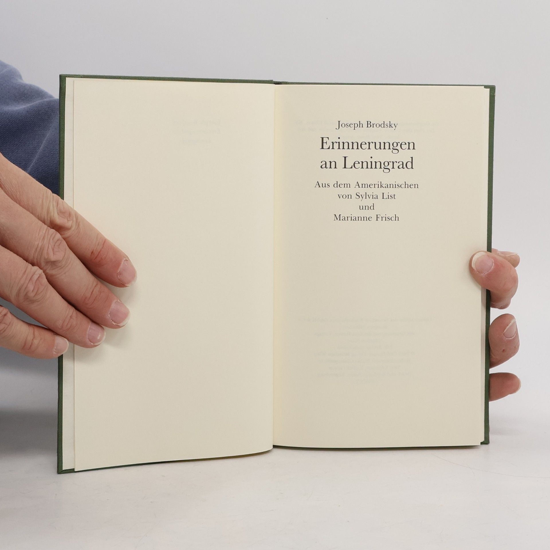Joseph Brodsky Erinnerungen an Leningrad