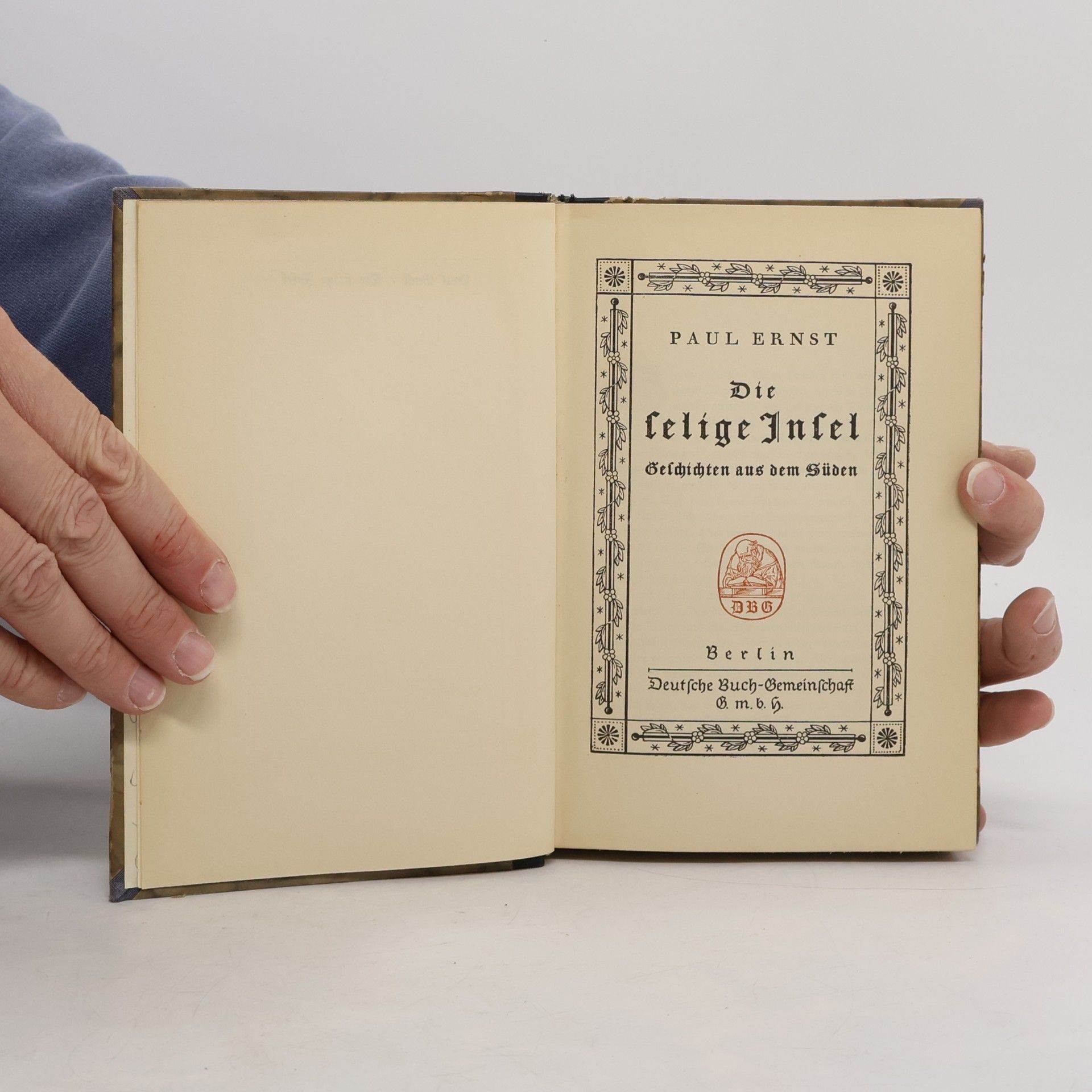 Paul Ernst Die selige Insel