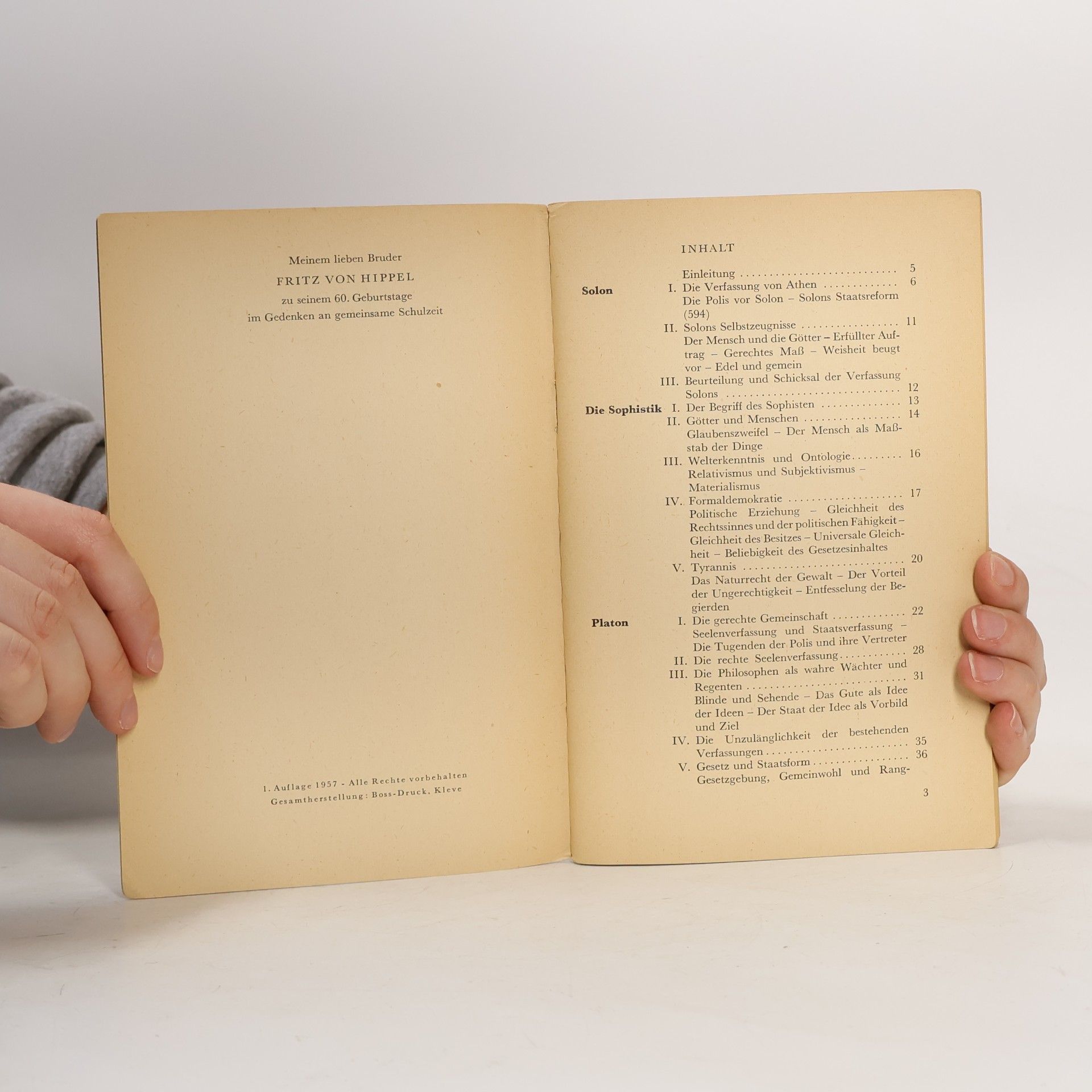 Ernst von Hippel Staatsdenker der Antike