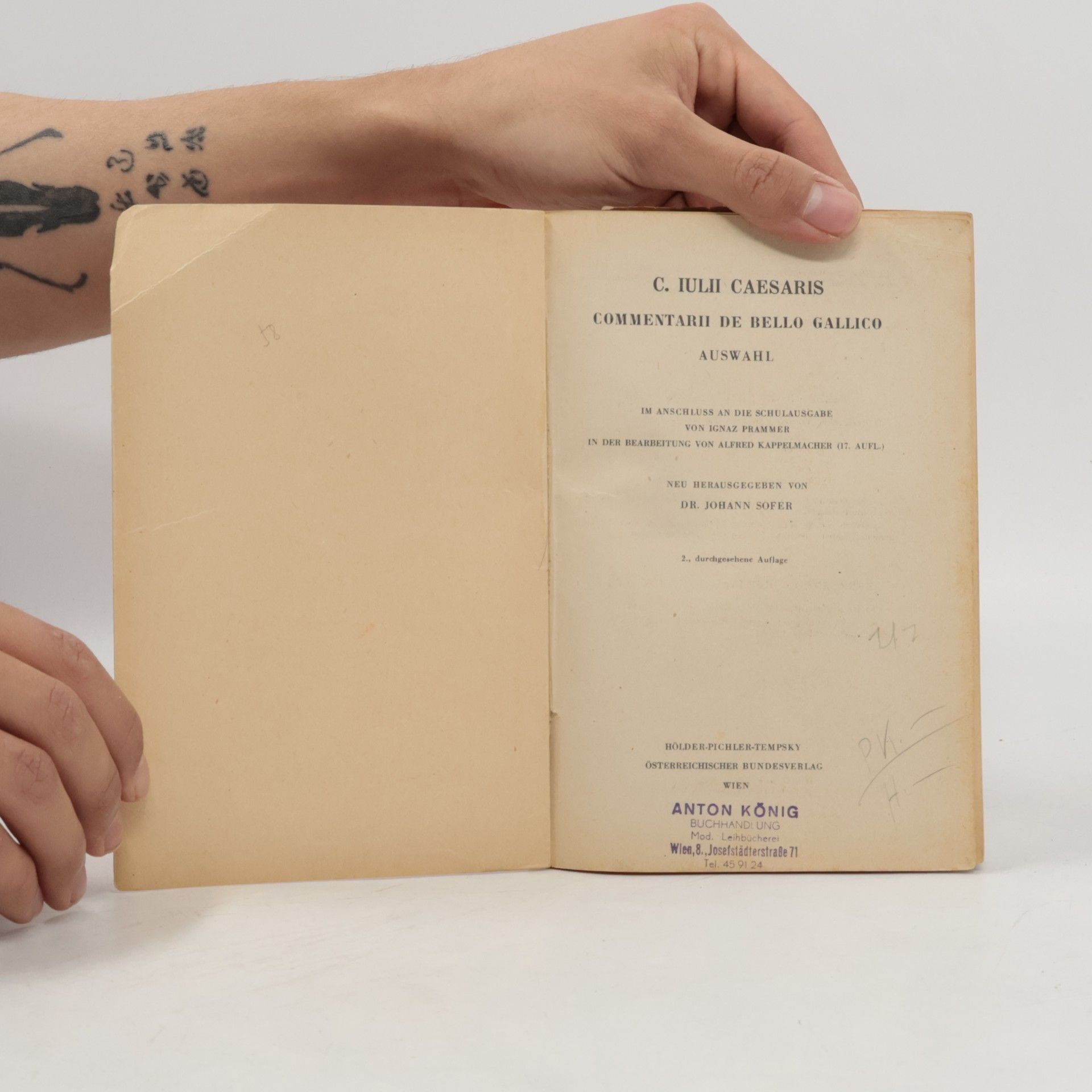 Rudolf Scheer C. Julii Caesaris commentarii de bello Gallico