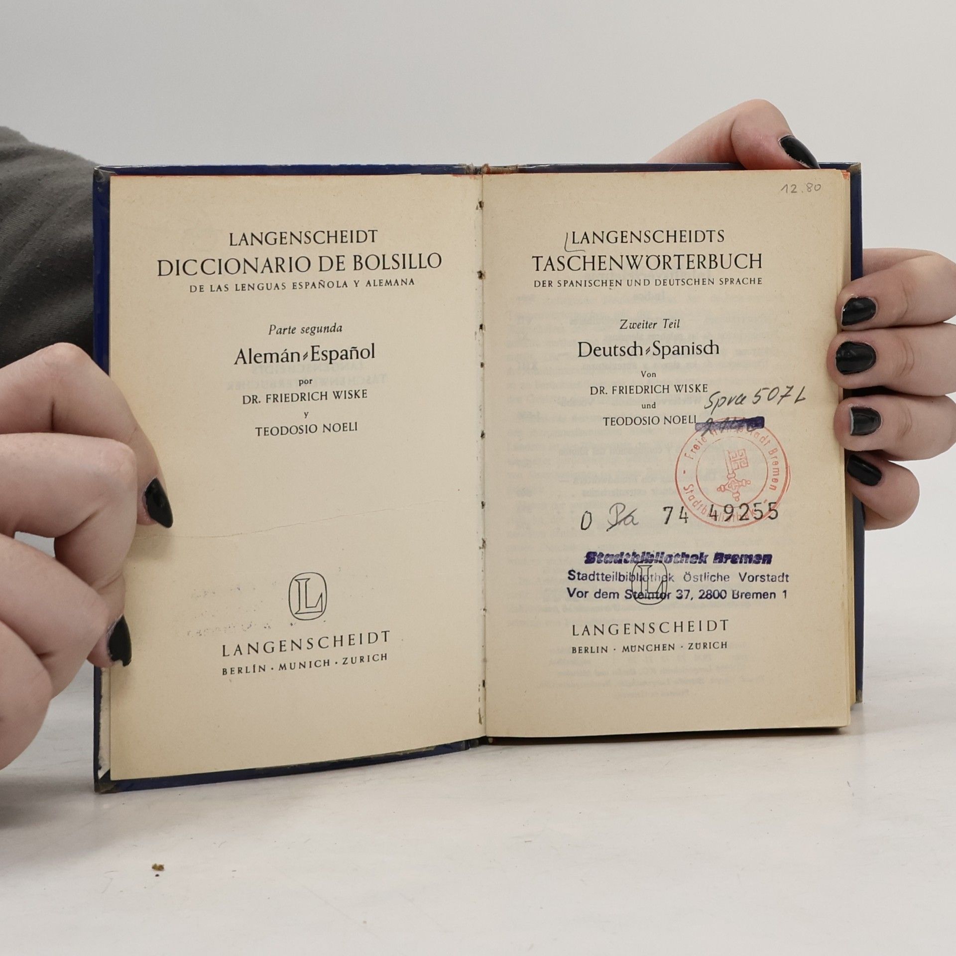 Dr. Friedrich Wiske Langenscheidts Taschenwörterbuch II