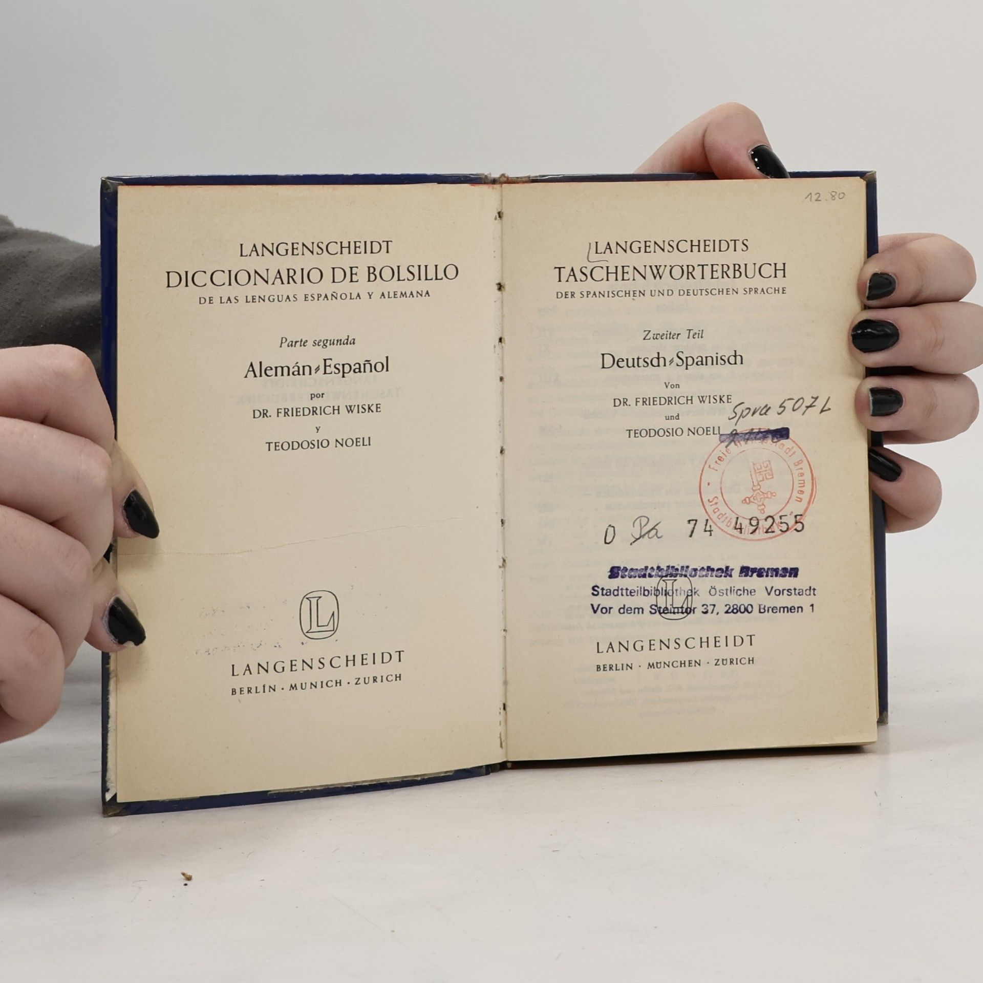 Dr. Friedrich Wiske Langenscheidts Taschenwörterbuch II