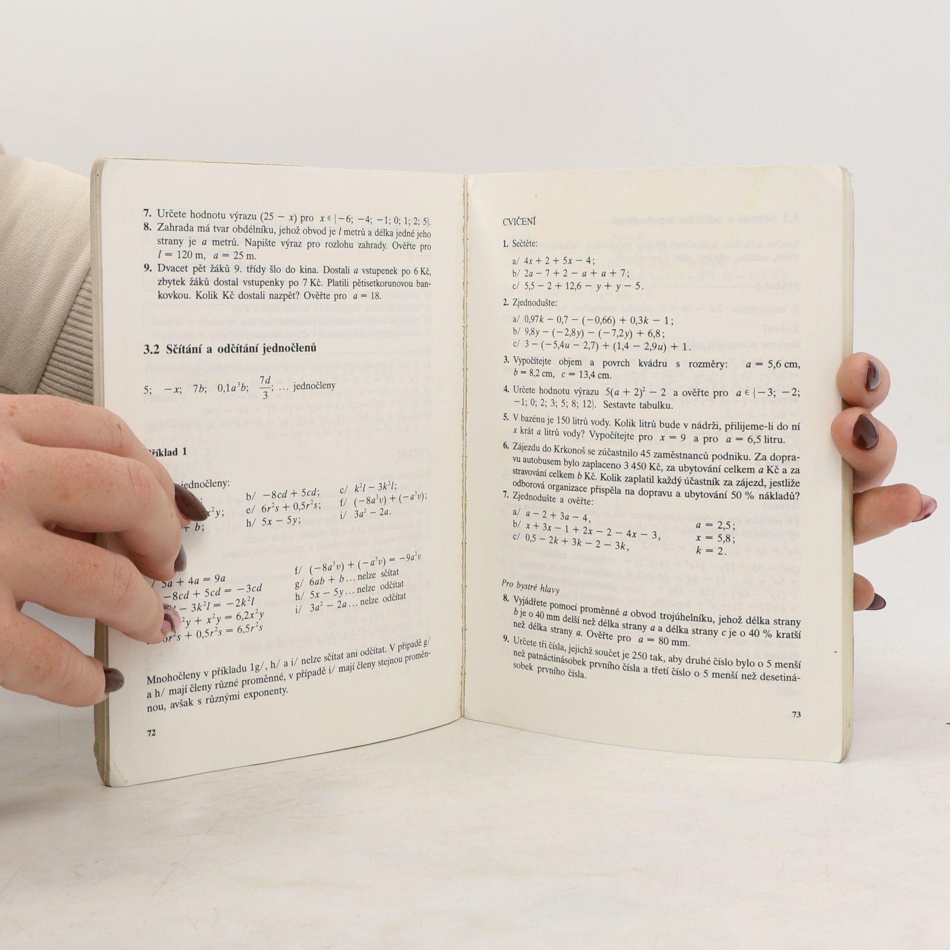 Jaroslava Hávová Matematika: Aritmetika a algebra pro 9. ročník základní školy a vyšší ročník gymnázia