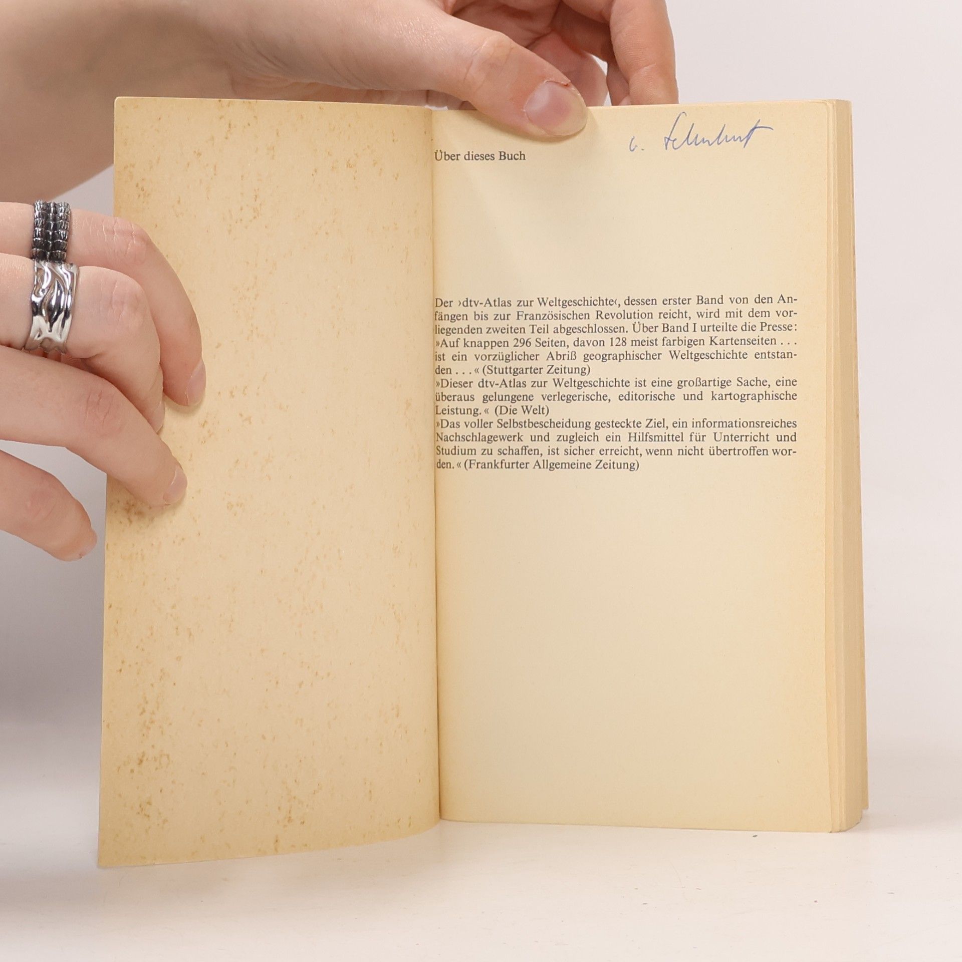 Hermann Kinder dtv-Atlas zur Weltgeschichte 2. Karten und chronologischer Abriss