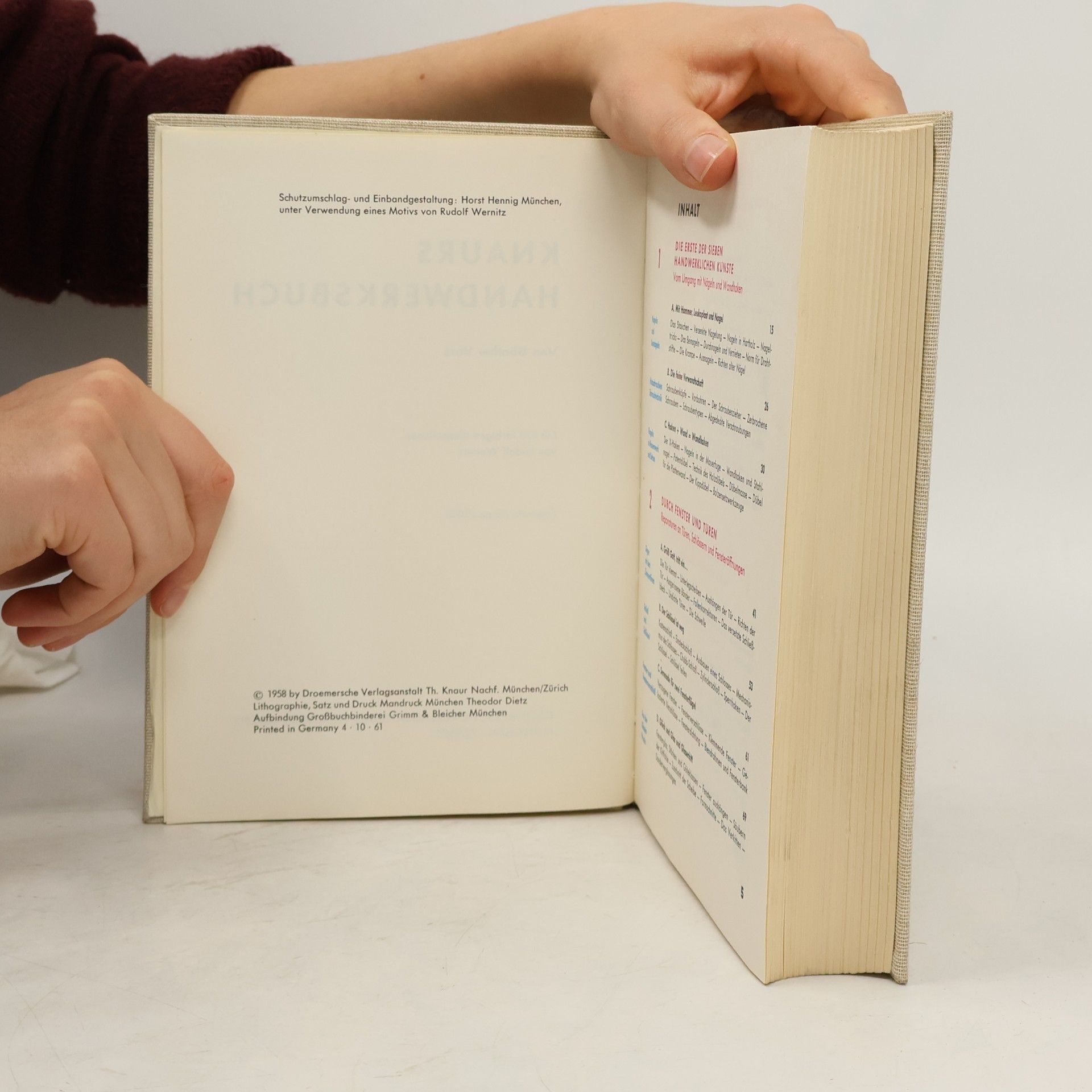 Günther Voss Knaurs Handwerks Buch