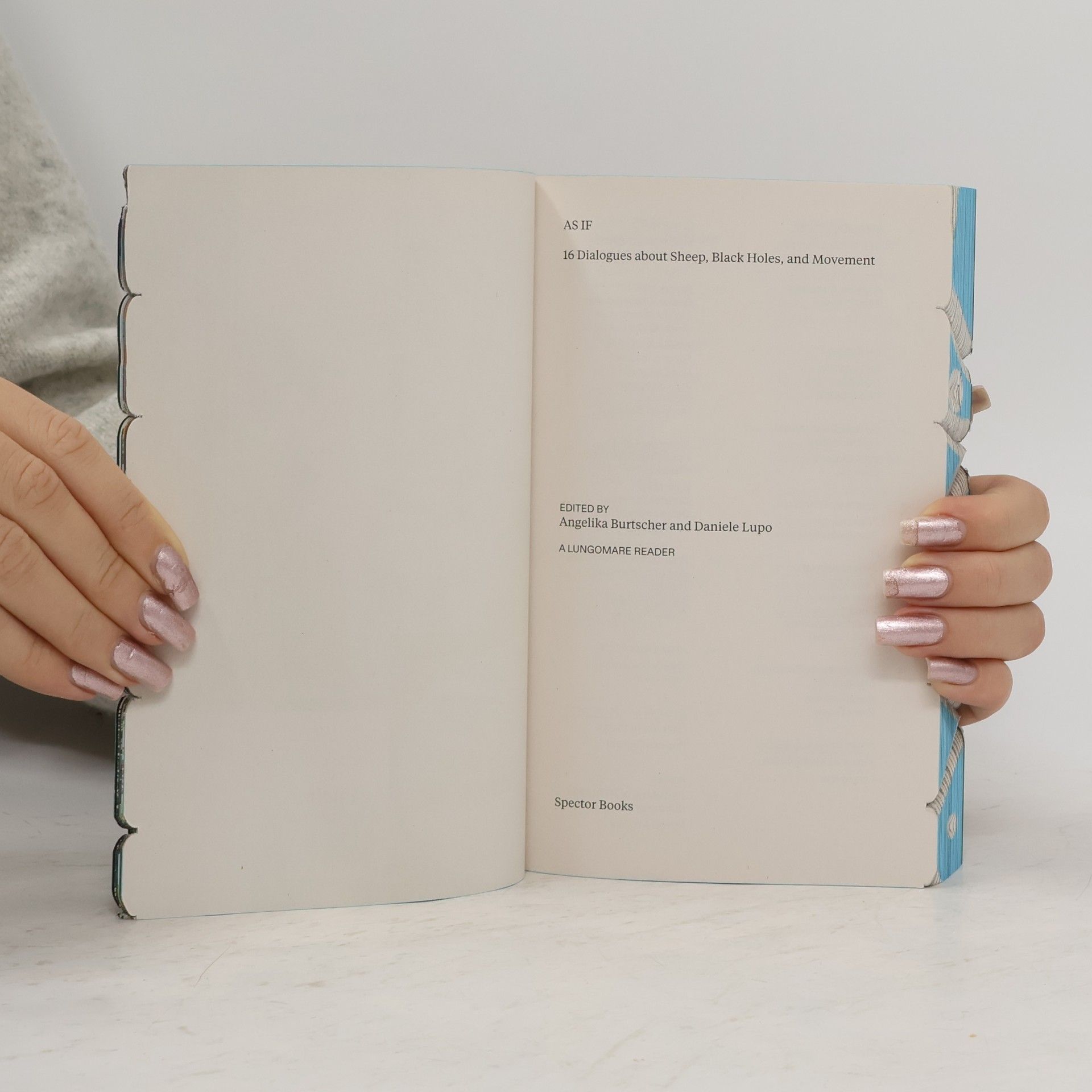 Angelika Burtscher A Lungomare Reader: AS IF - 16 Dialogues About Sheep, Black Holes, and Movement
