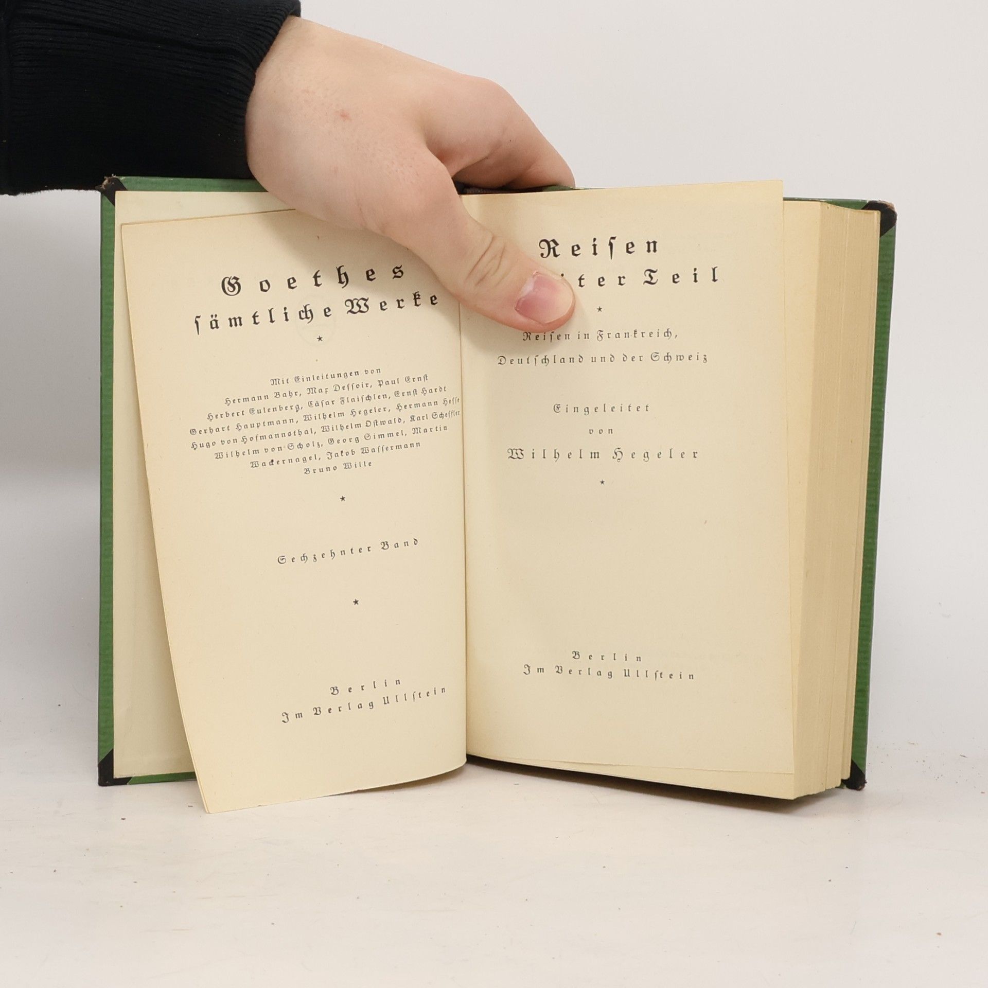 Johann Wolfgang von Goethe Goethes sämtliche Werke 16. Reisen 2