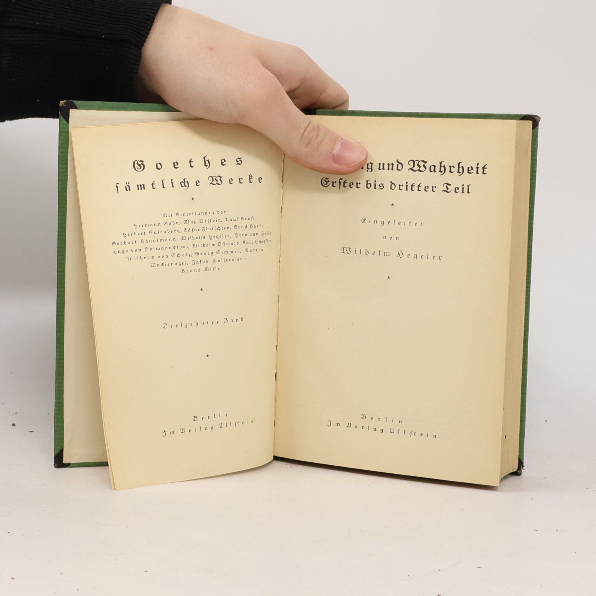 Johann Wolfgang von Goethe Goethe 13. Dichtung und Wahrheit