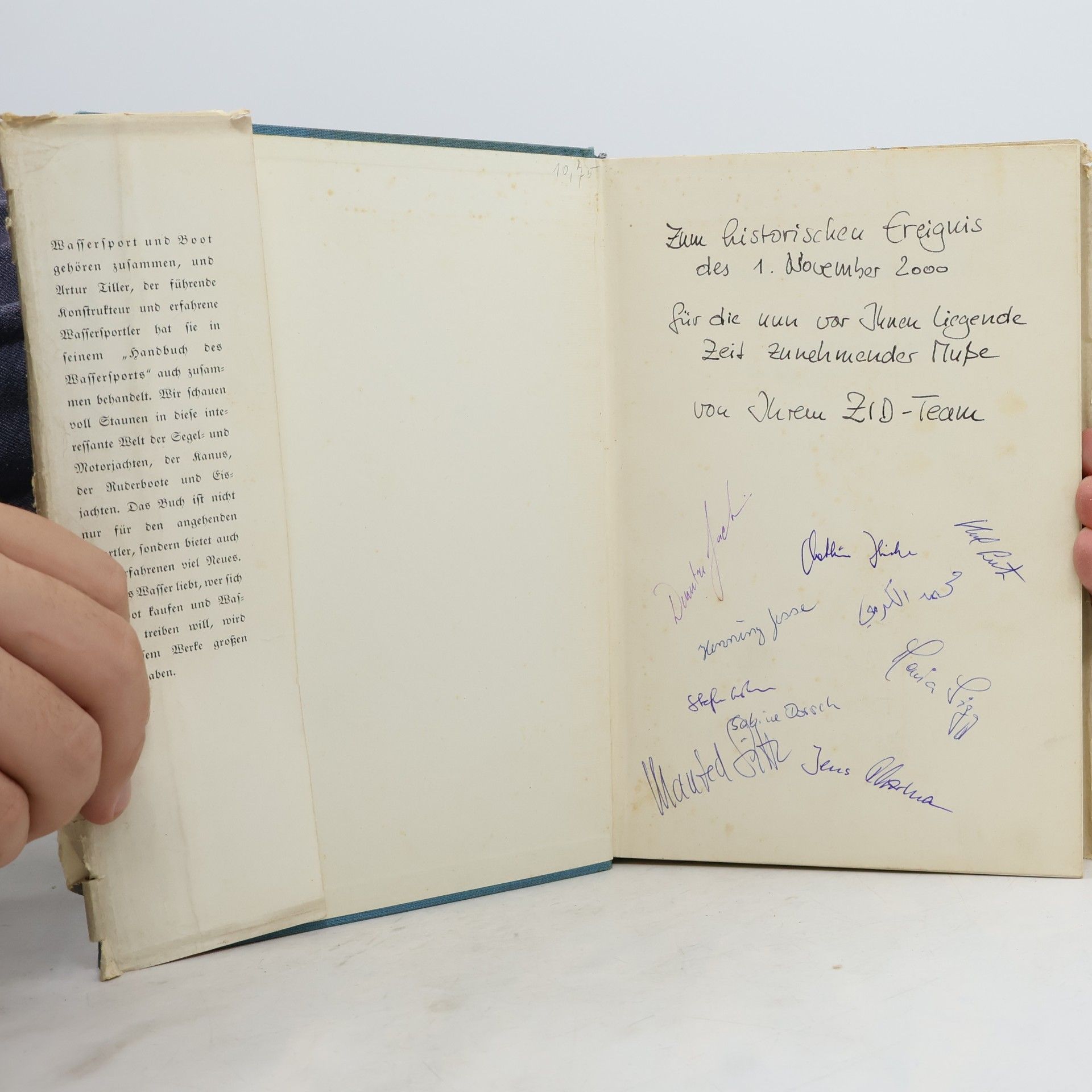Artur Tiller Handbuch des Wassersports