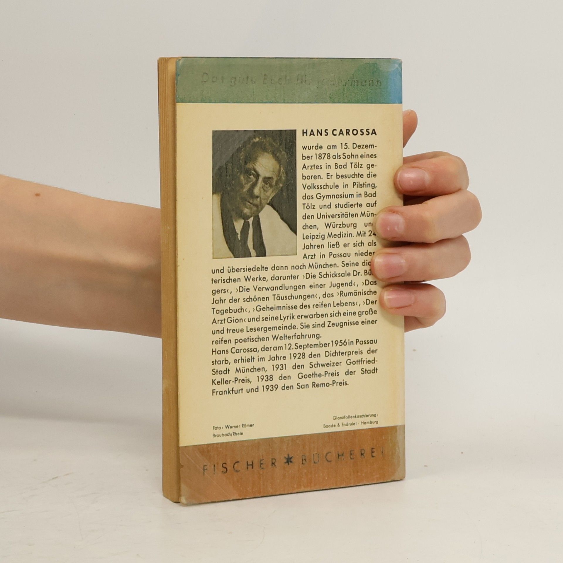 Hans Carossa Geheimnisse des reifen Lebens
